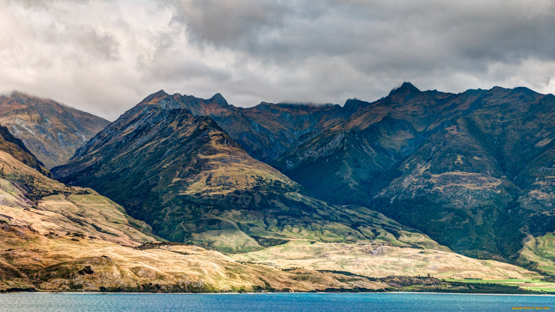 природа, горы, новая, зеландия