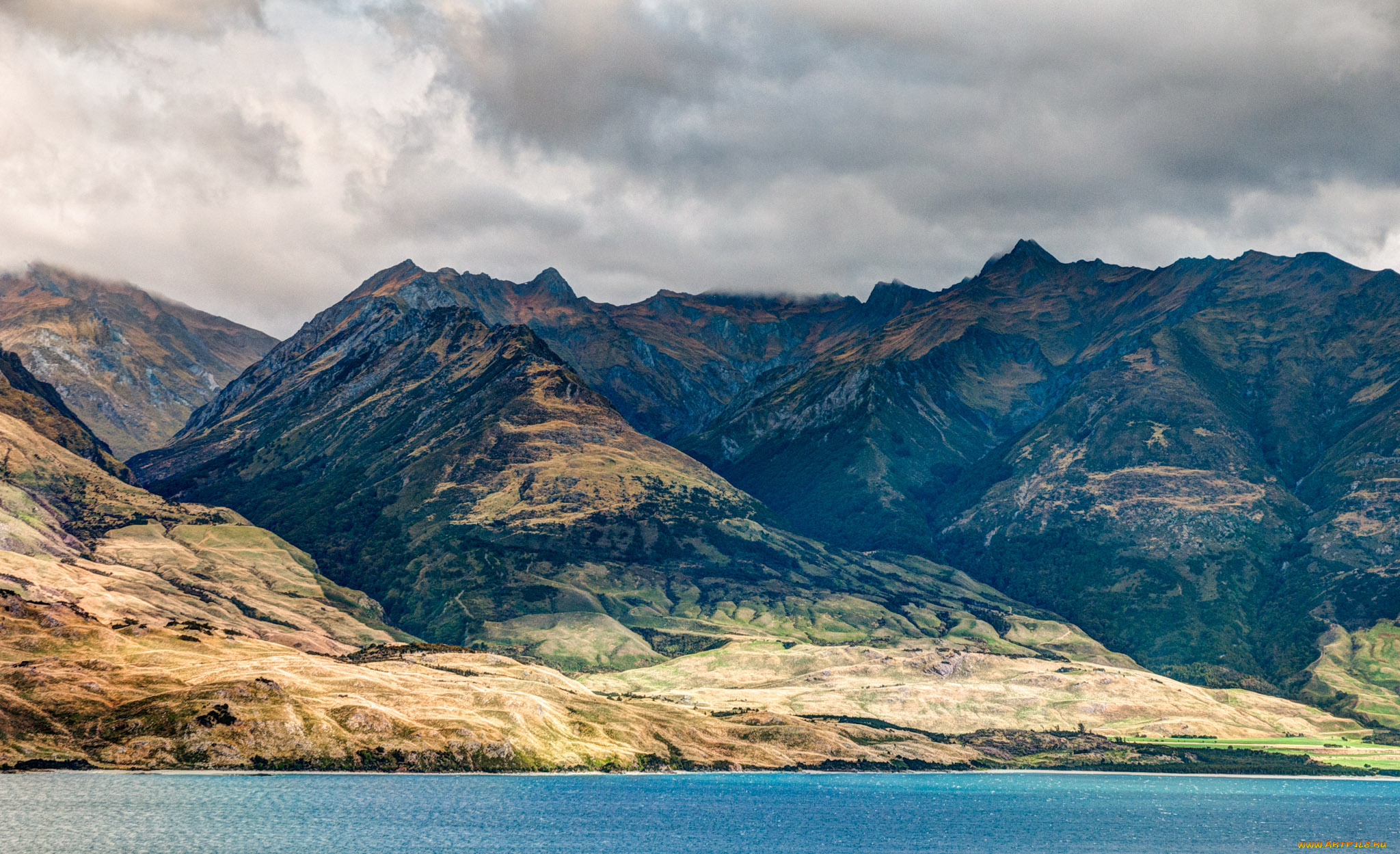 природа, горы, новая, зеландия