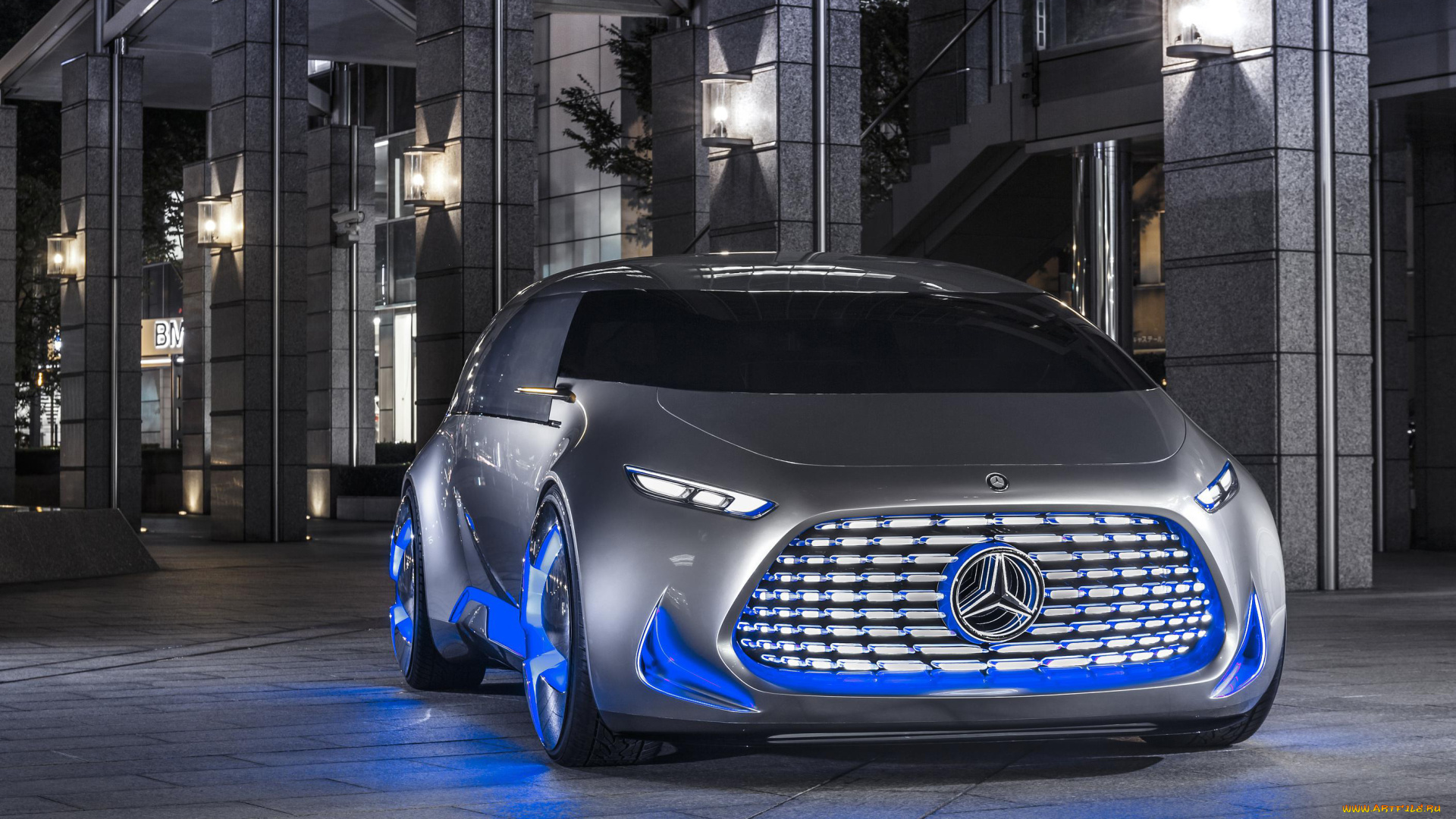 mercedes, benz, vision, concept, 2015, автомобили, mercedes-benz, серебристый, 2015, concept, vision, mercedes, benz, металлик