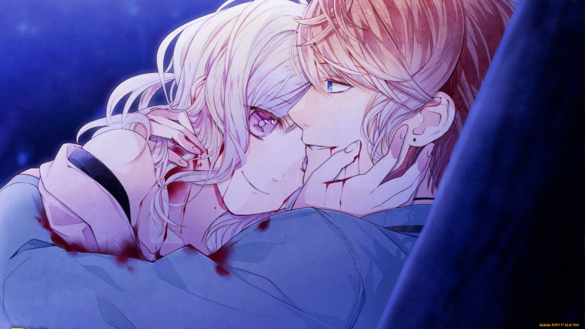 аниме, diabolik, lovers, пара