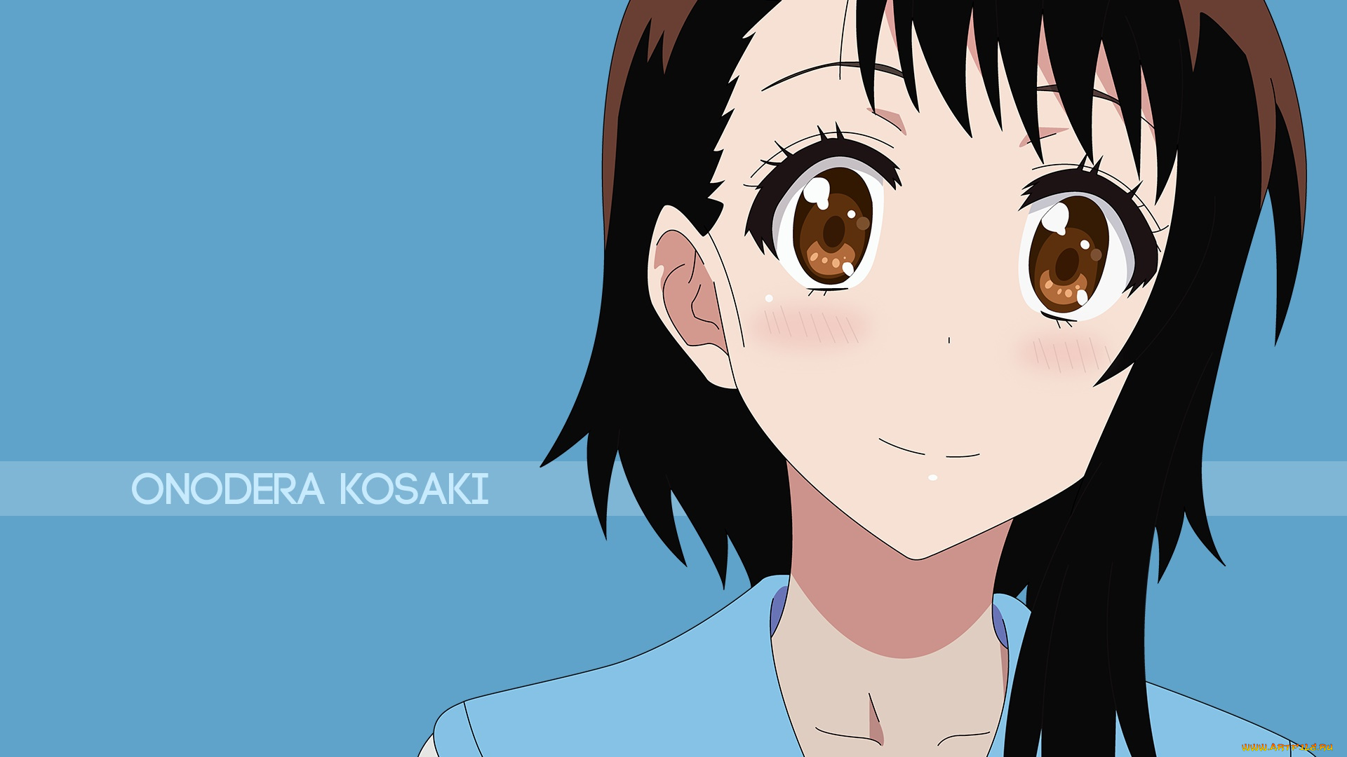 аниме, nisekoi, фон, взгляд, девушка