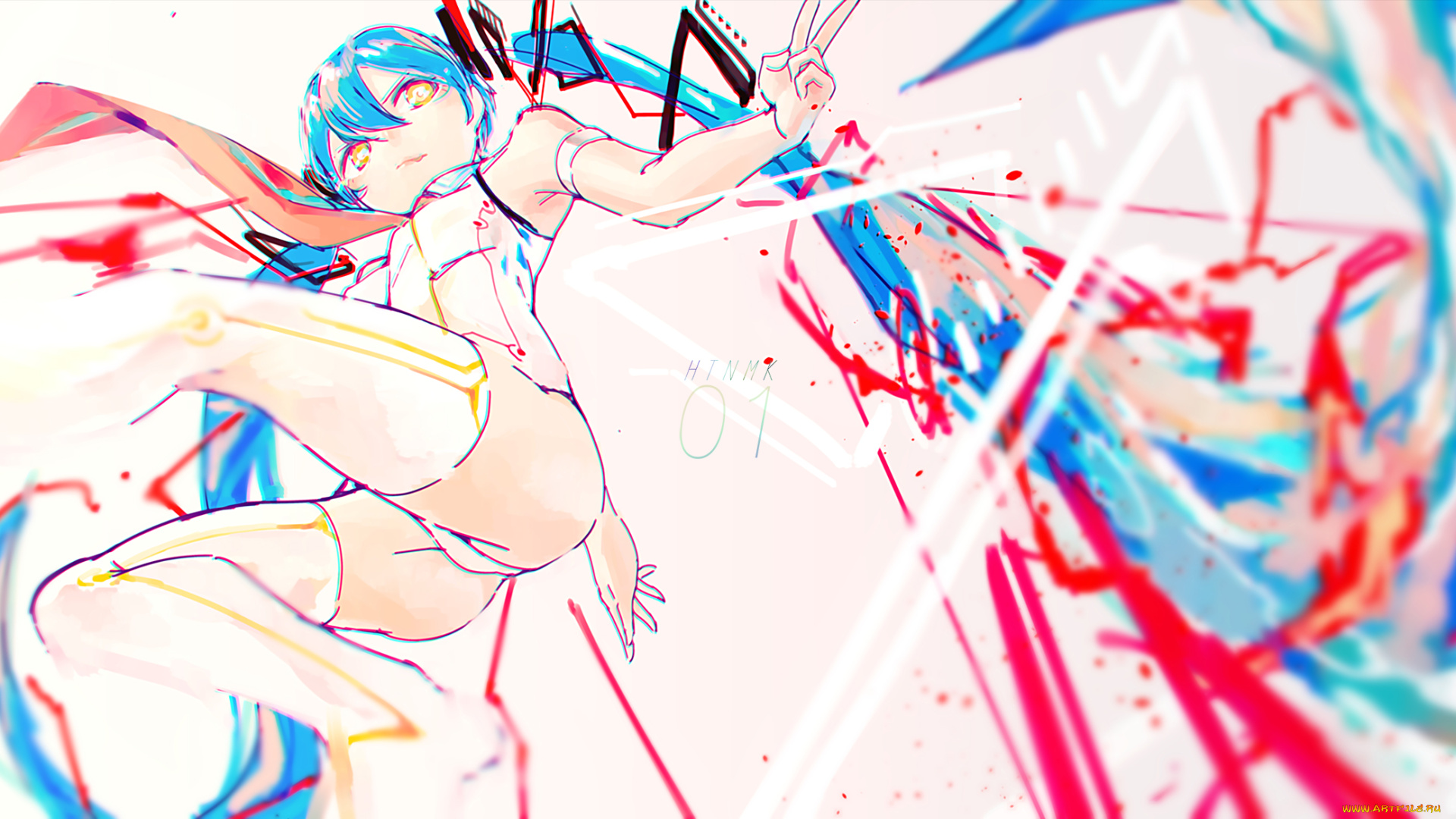 аниме, vocaloid, hatsune, miku