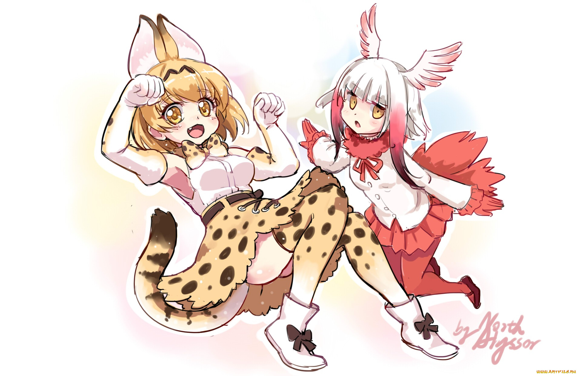 аниме, kemono, friends, kemono, friends