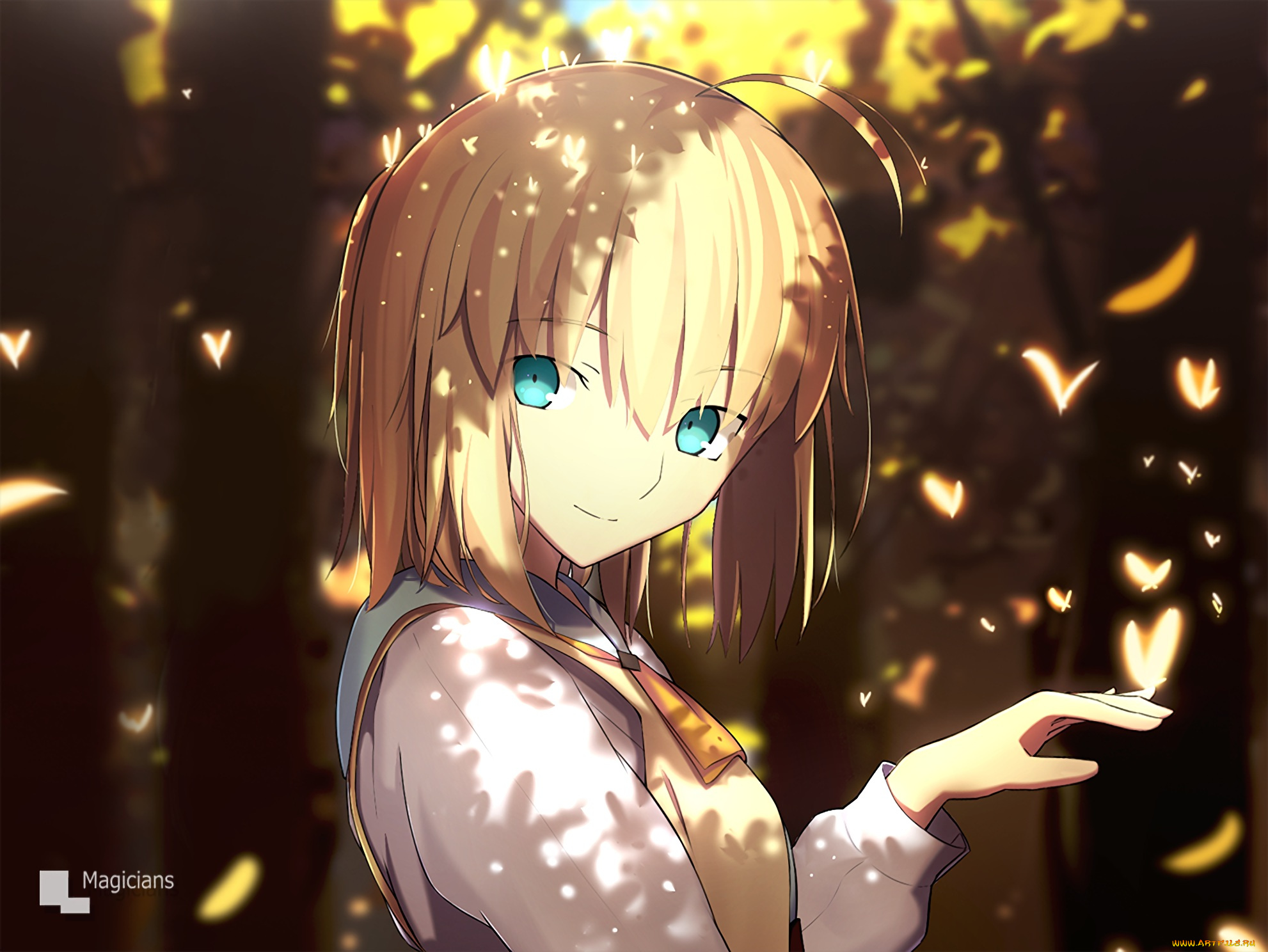 аниме, fate, stay, night, saber
