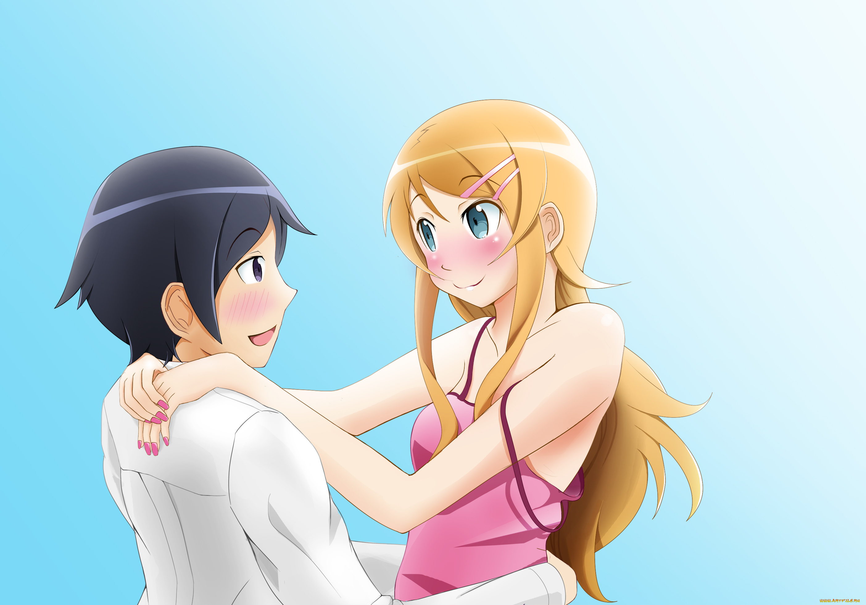 аниме, oreimo, двое, пара