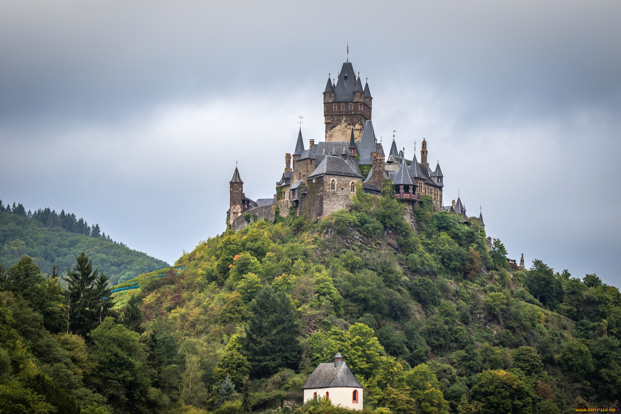 reichburg, cochem, города, замки, германии, простор