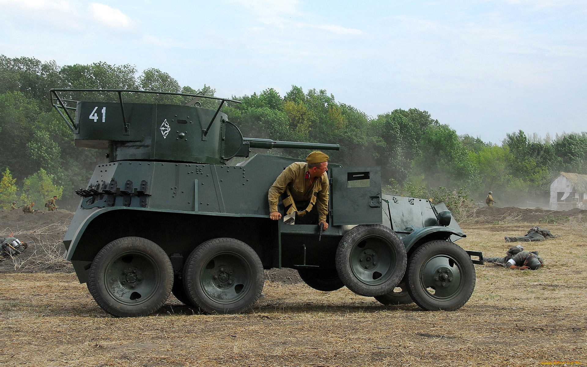 техника, военная, техника, ба10, cоветский, средний, боевой, бронеавтомобиль, 1930годов