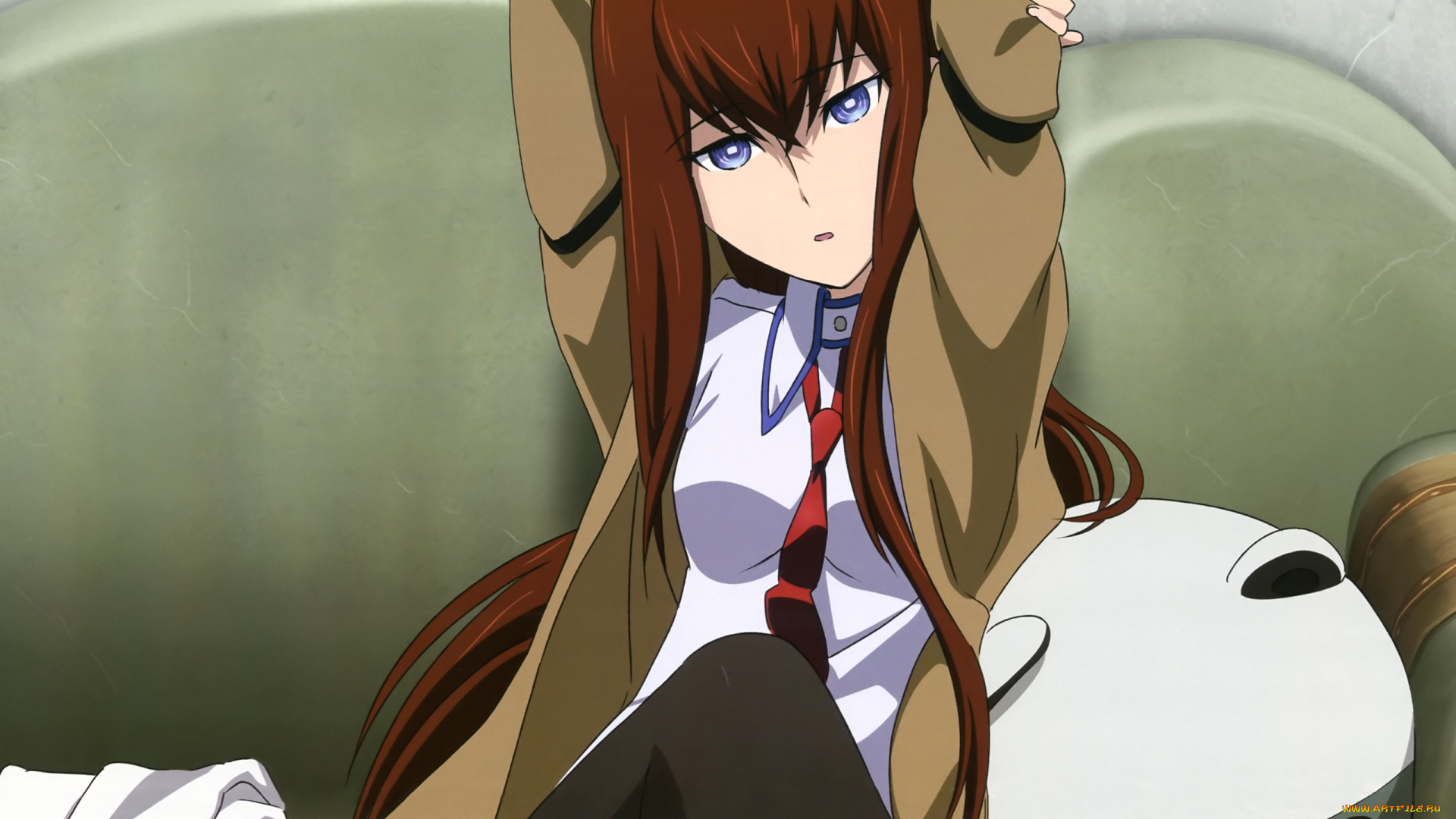 аниме, steins, gate, 