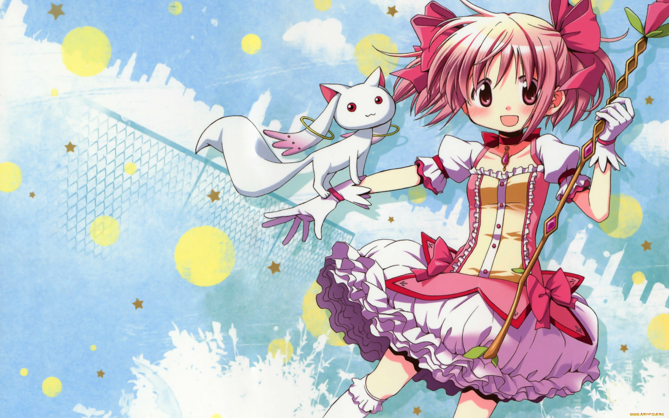 аниме, mahou, shoujo, madoka, magika, magica, kaname