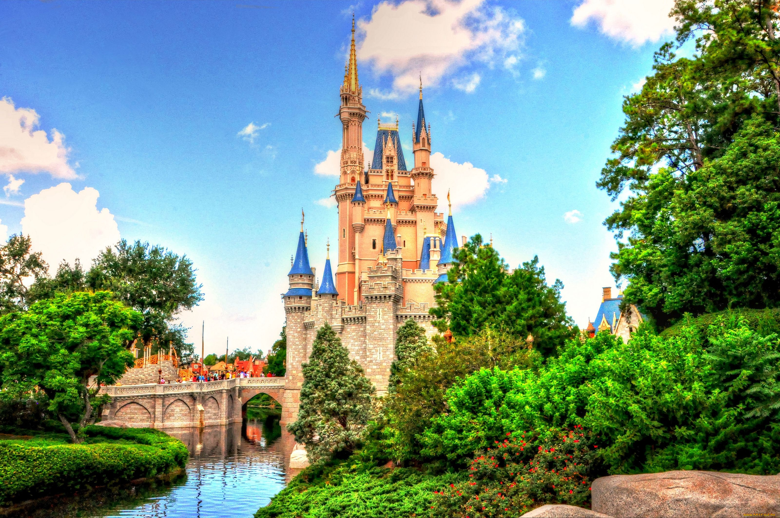 walt, disney, world, orlando, florida, города, диснейленд, замок