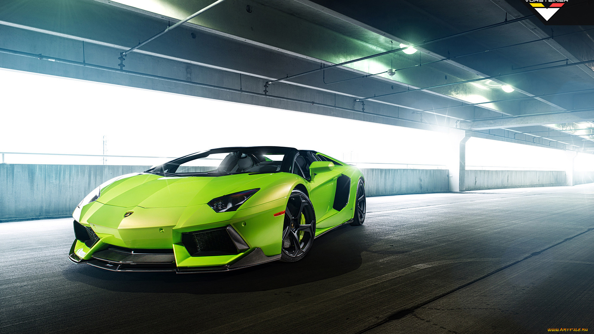 2014-vorsteiner-lamborghini-aventador-v-verde-ithaca, автомобили, lamborghini