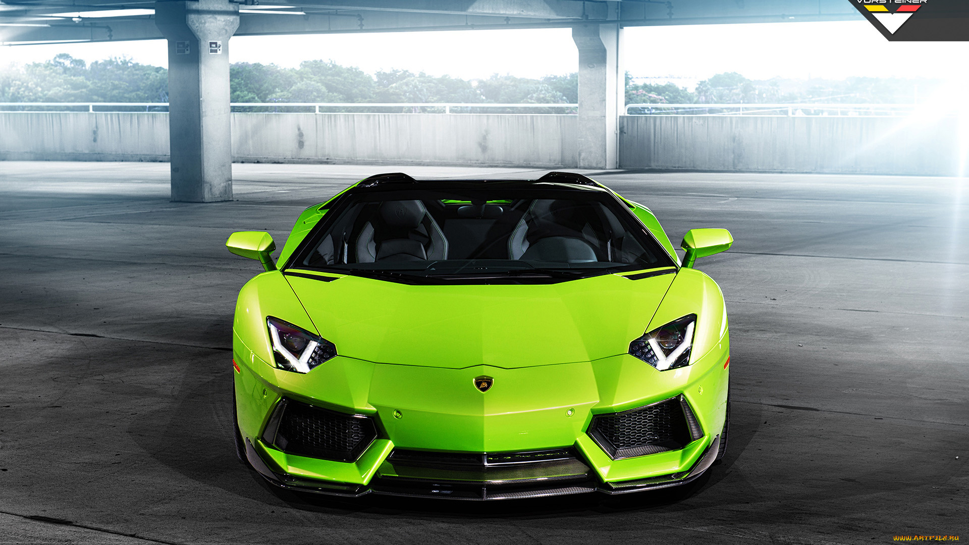 2014-vorsteiner-lamborghini-aventador-v-verde-ithaca, автомобили, lamborghini