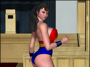 Картинка lordsnot 3д+графика фантазия+ fantasy девушка взгляд фон супермен