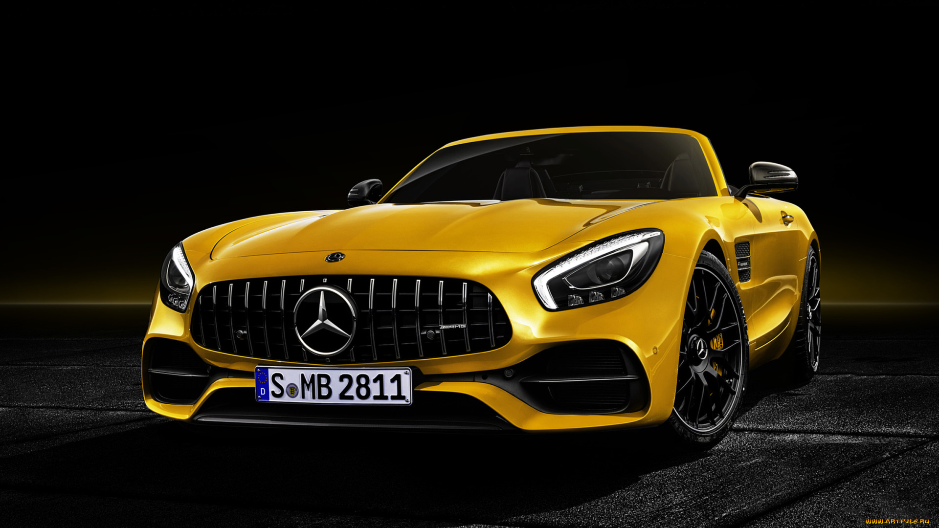 mercedes-benz, amg, gt, s, roadster, 2019, автомобили, mercedes-benz, s, жёлтый, 2019, roadster, gt, amg