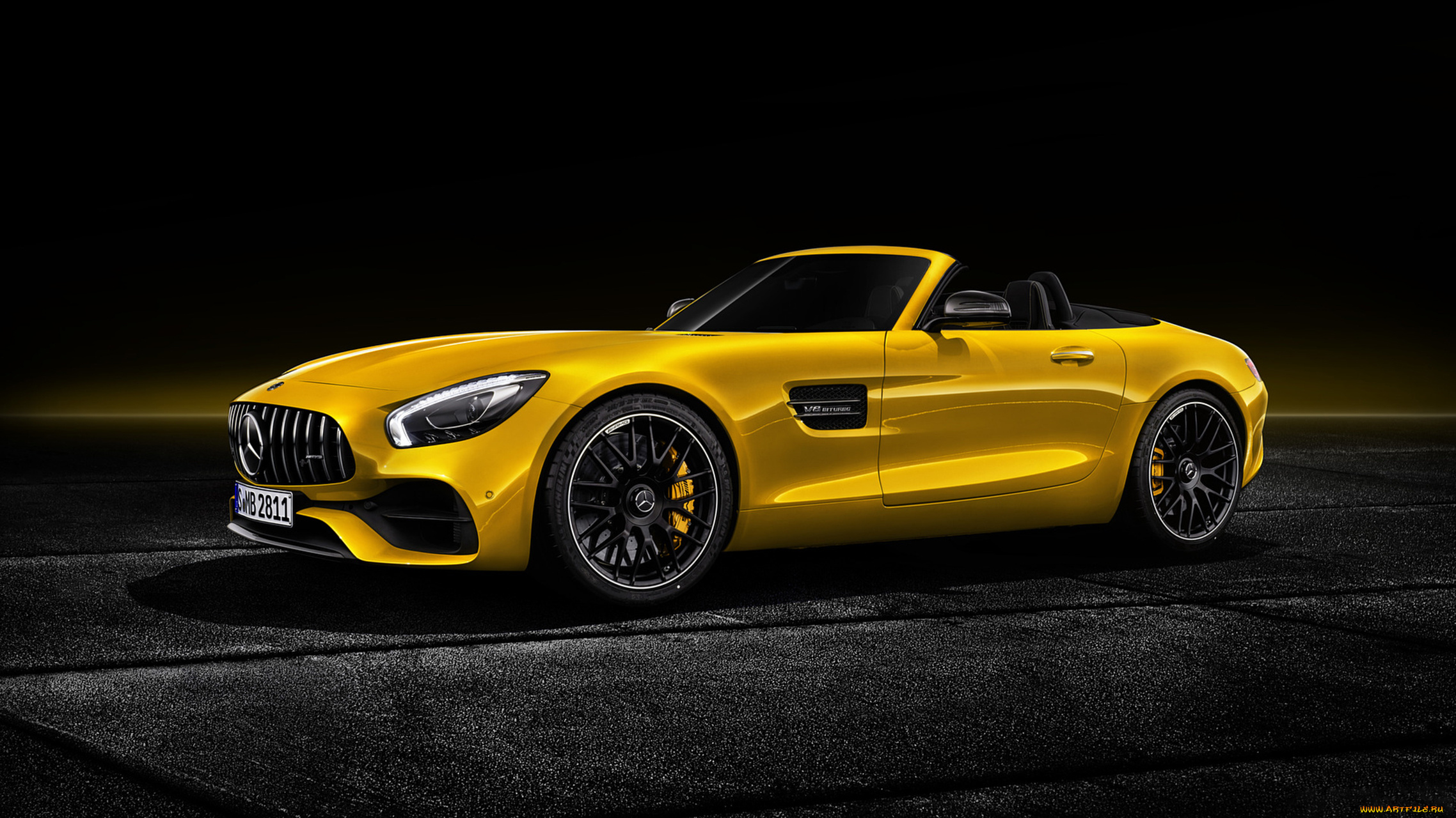 mercedes-benz, amg, gt, s, roadster, 2019, автомобили, mercedes-benz, жёлтый, 2019, s, roadster, gt, amg