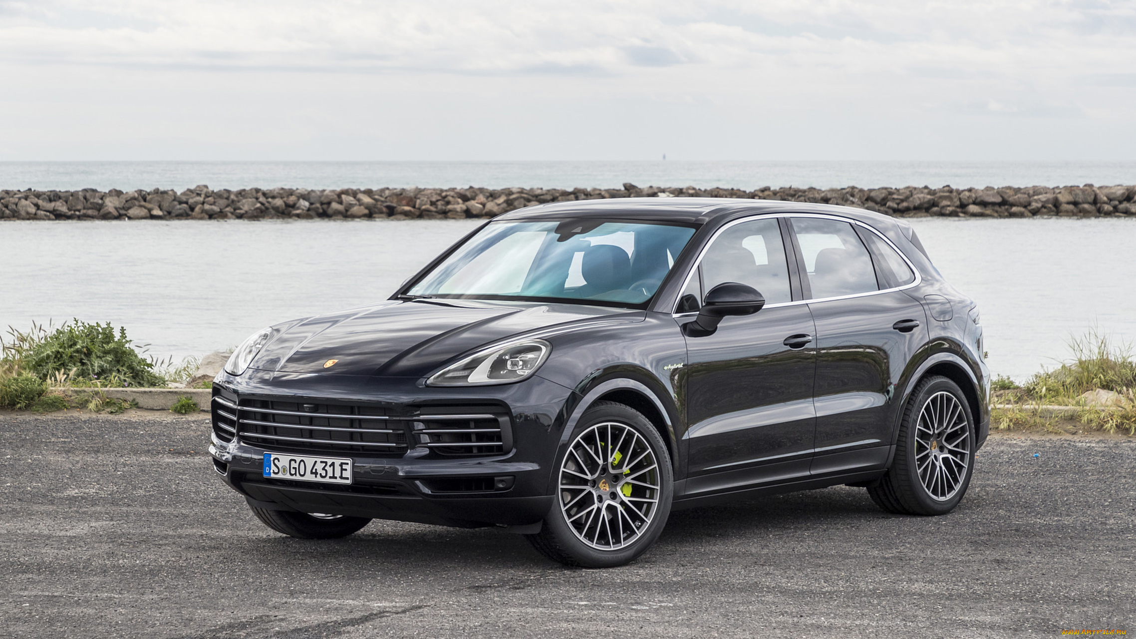 porsche, cayenne, e-hybrid, 2019, автомобили, porsche, cayenne, e-hybrid, 2019, чёрный