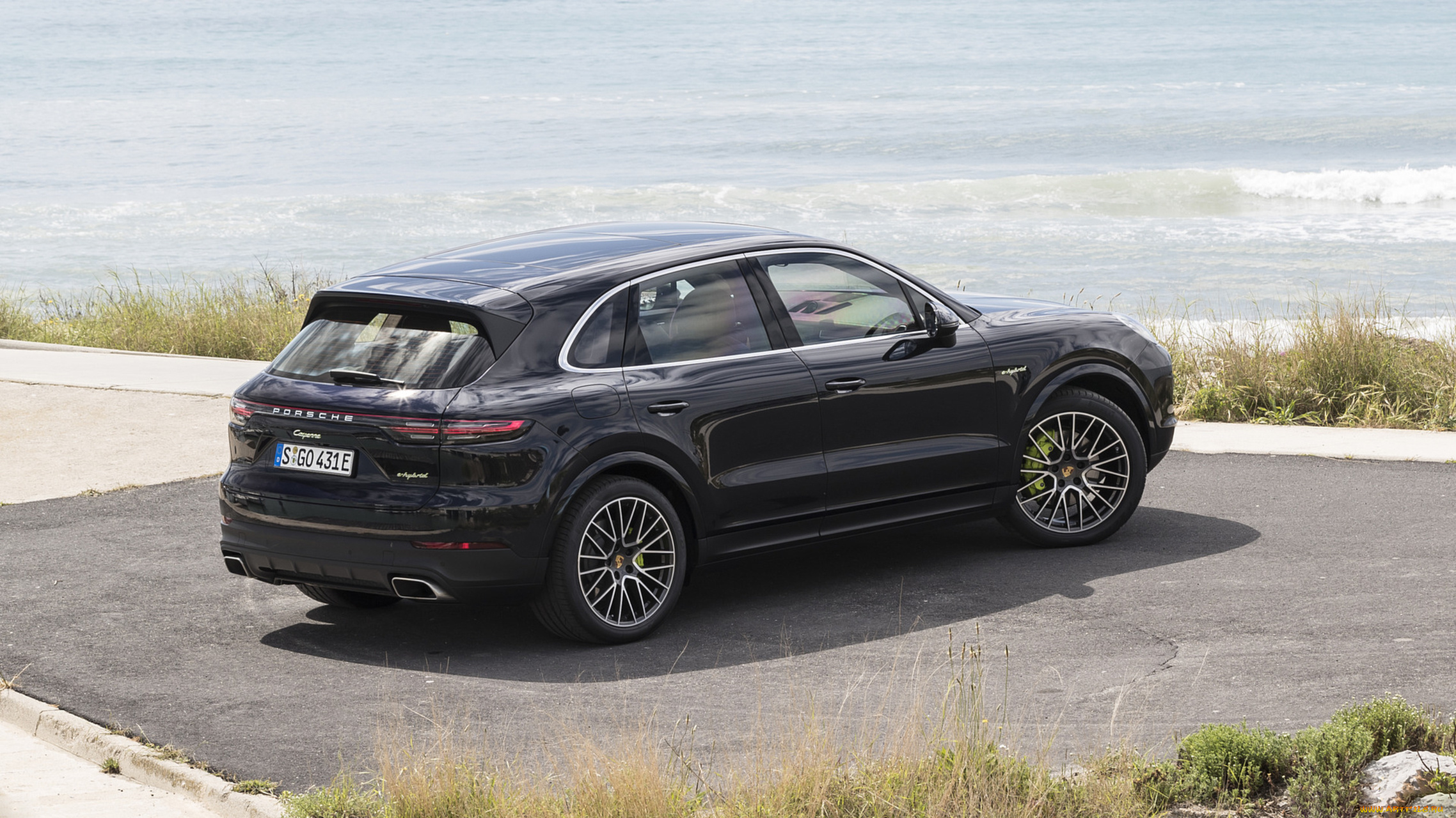 porsche, cayenne, e-hybrid, 2019, автомобили, porsche, cayenne, e-hybrid, 2019, чёрный