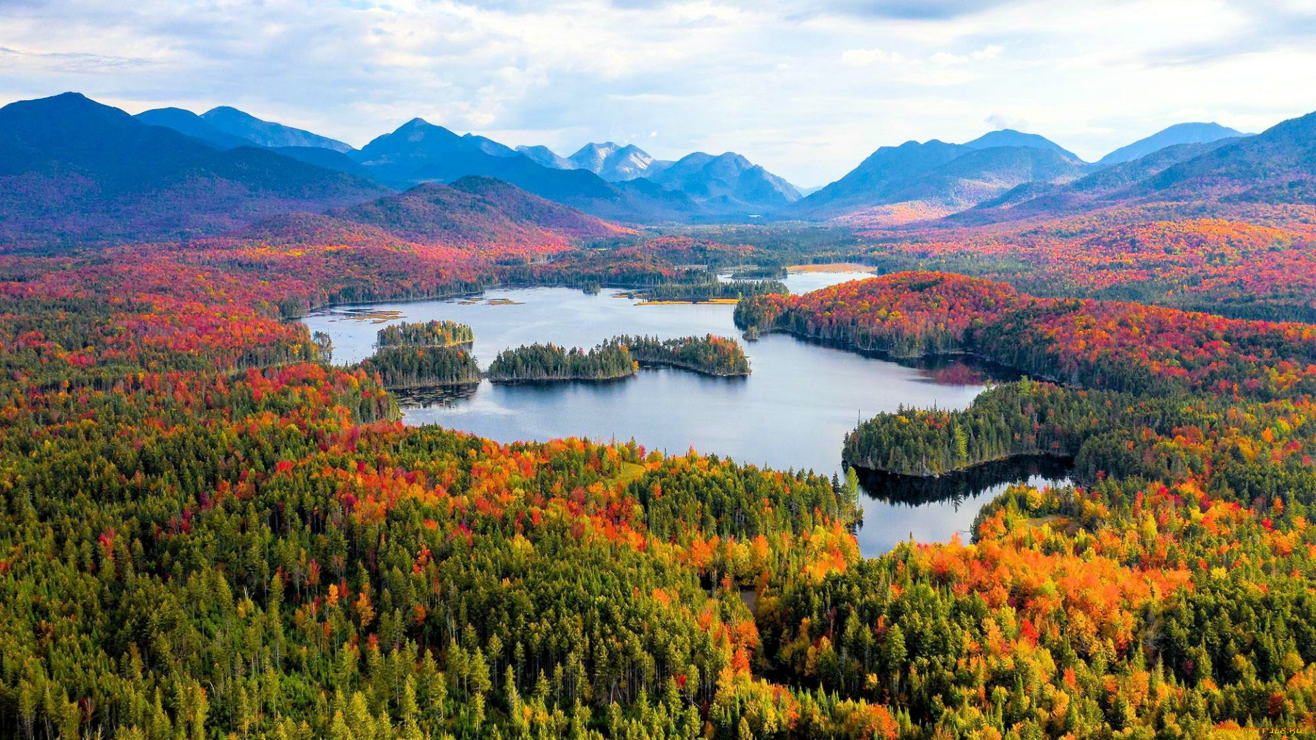 природа, реки, озера, горы, осень