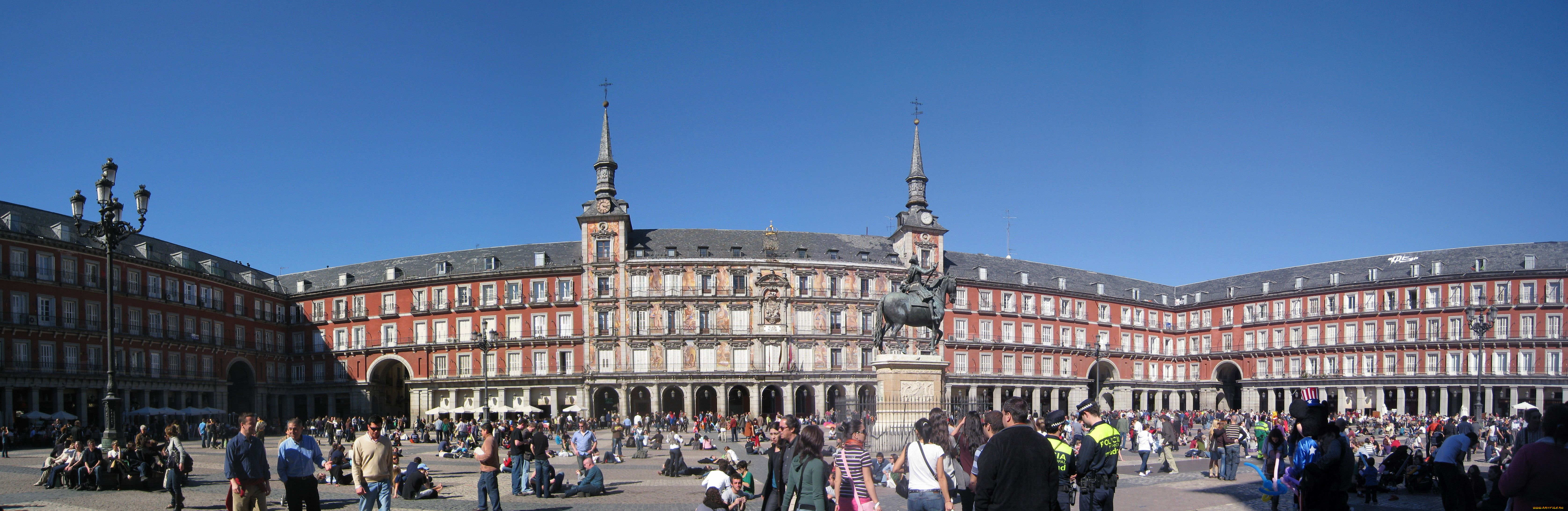 plaza, mayor, of, madrid, города, мадрид, испания