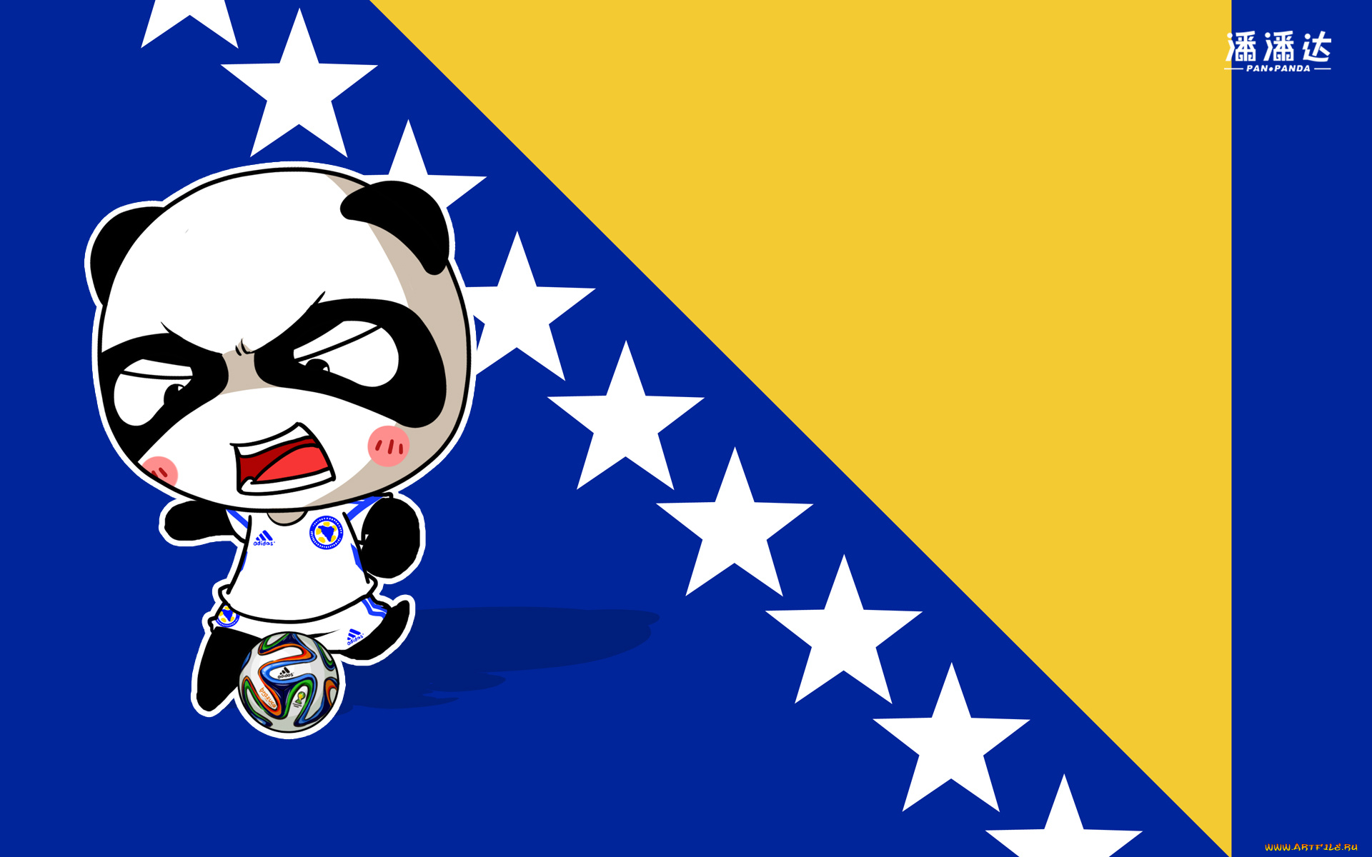 спорт, 3d, рисованные, панда, флаг, мяч, чемпионат, бразилия, 2014г