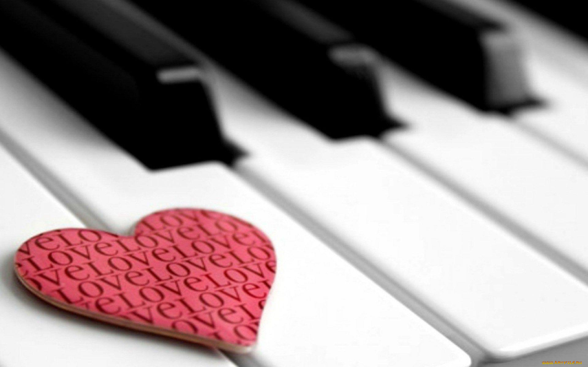 музыка, -музыкальные, инструменты, клавиши, сердце