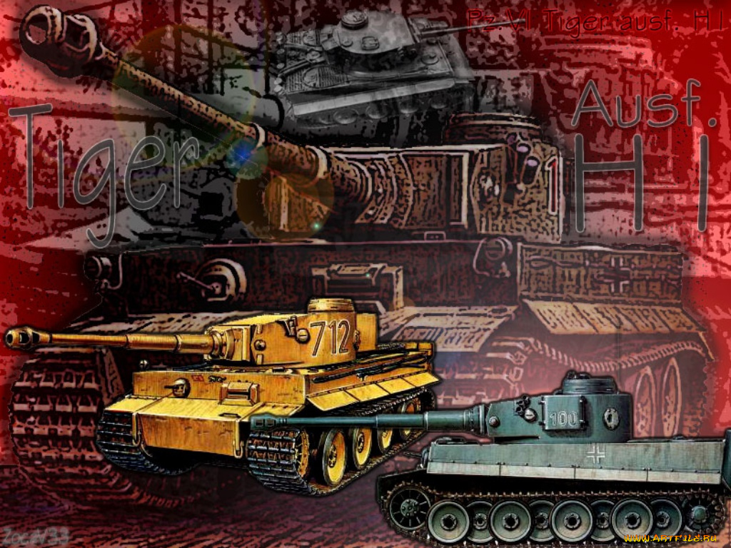 pzkpfw, vi, ausf, н1, тигр, техника, военная