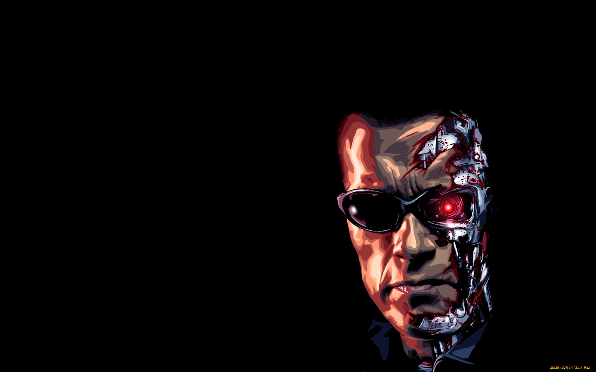 терминатор, фэнтези, роботы, киборги, механизмы, the, terminator, arnold, schwarzenegger, робот