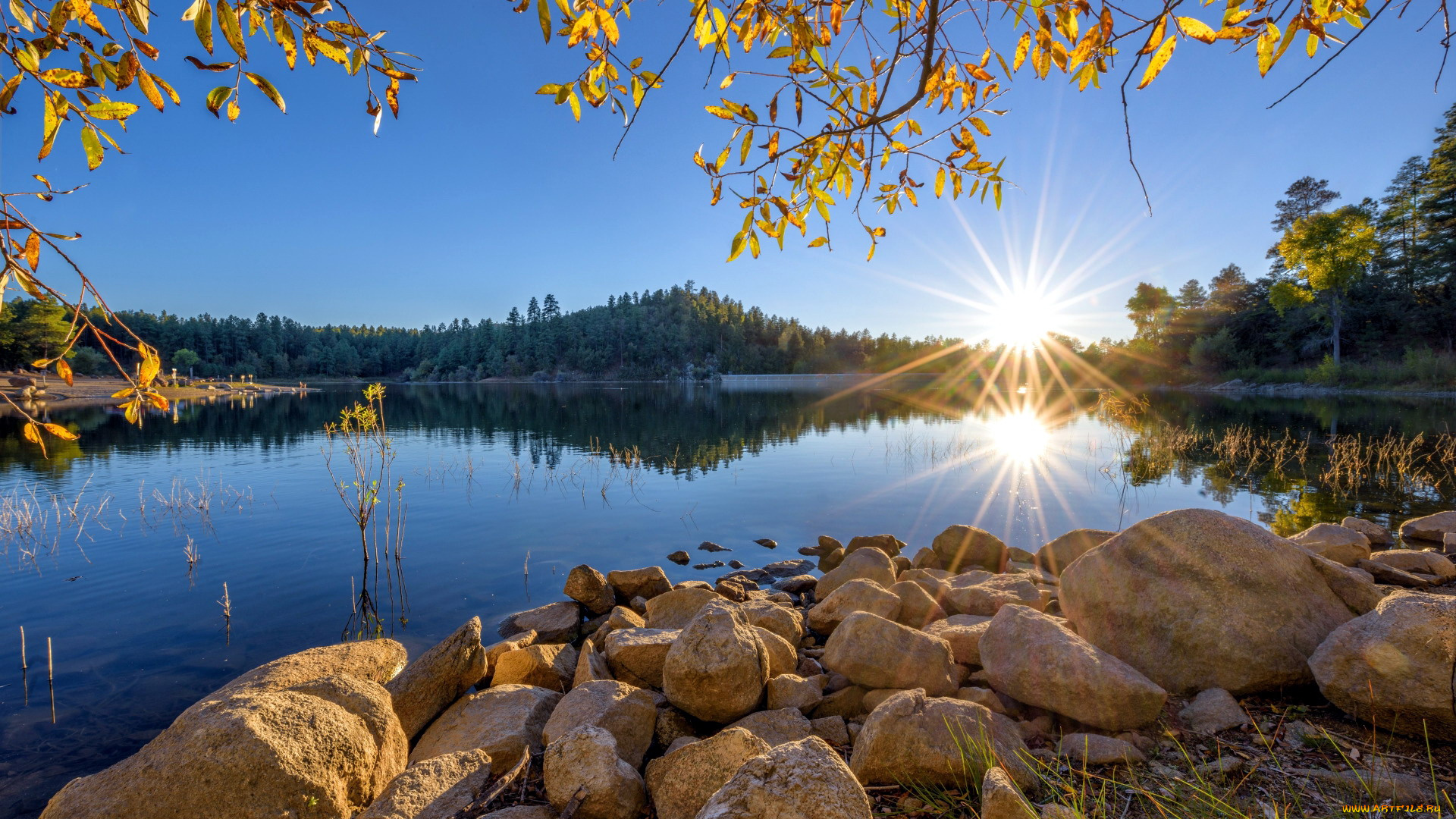 goldwater, lake, prescott, arizona, природа, реки, озера, goldwater, lake