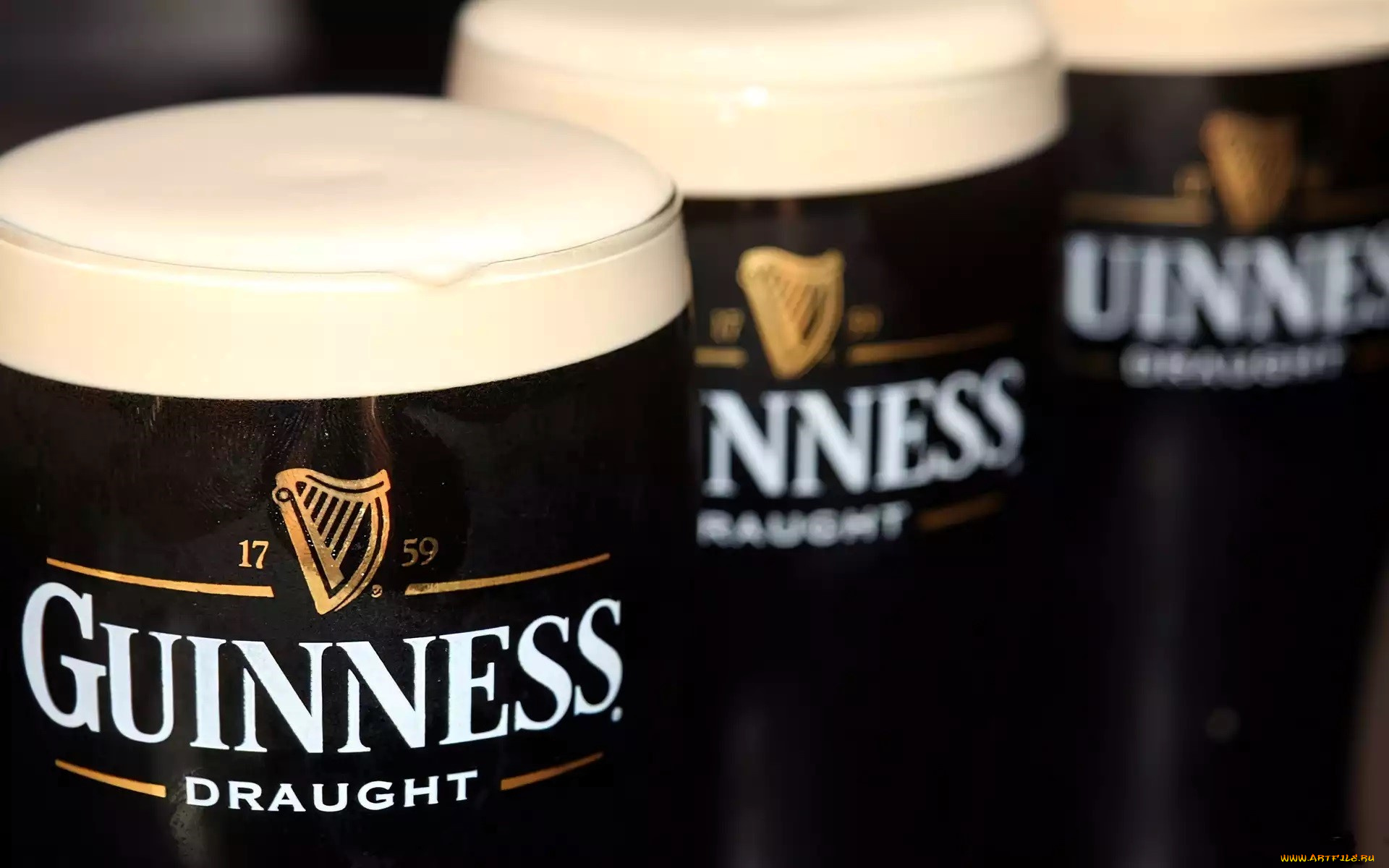 бренды, guinness, пиво, бокалы