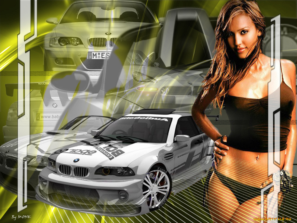 alba, and, bmw, автомобили, авто, девушками