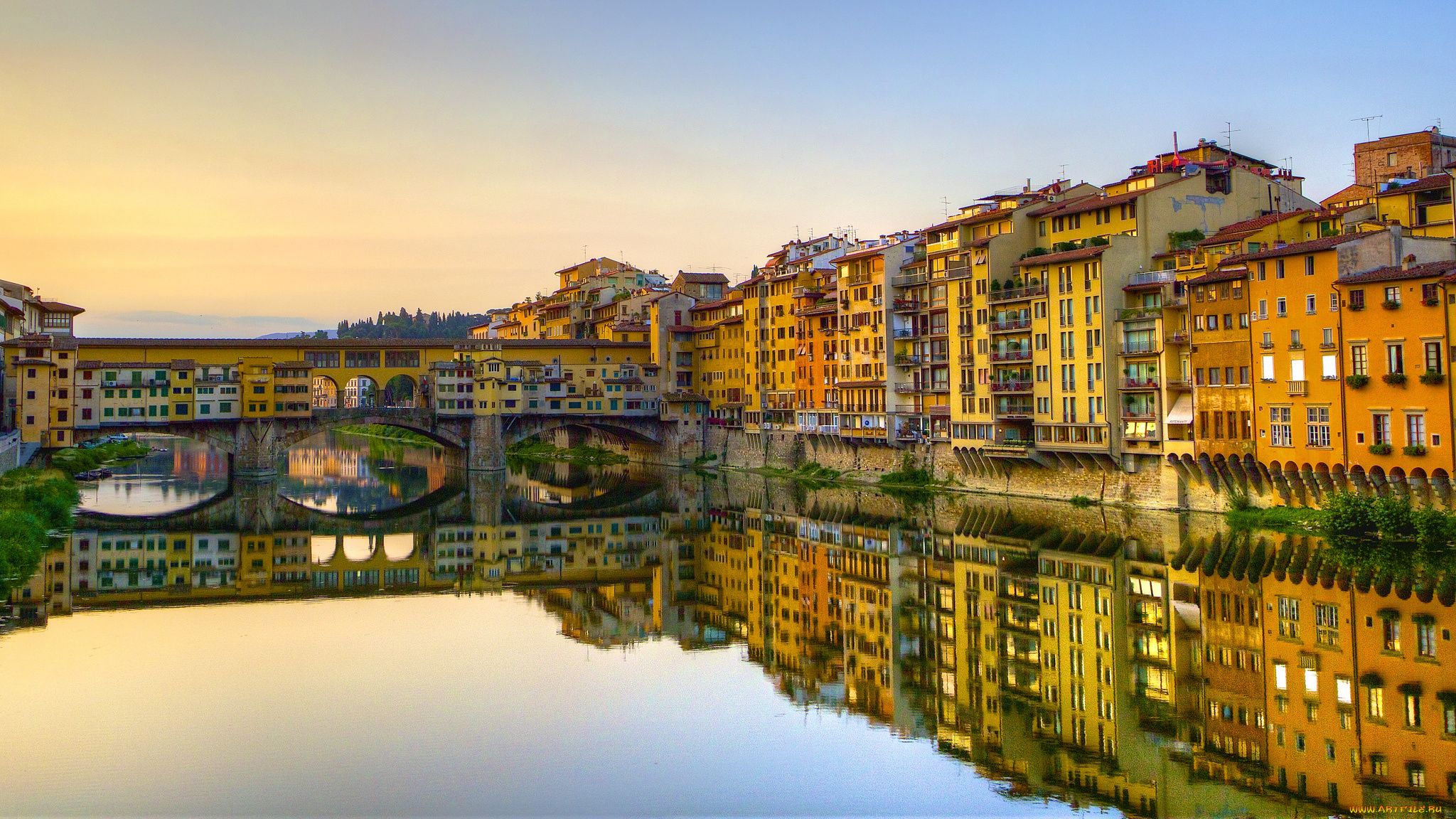 ponte, vecchio, florence, italy, города, флоренция, италия, понте, веккьо, vasari, corridor, arno, river, река, арно, мост, коридор, вазари