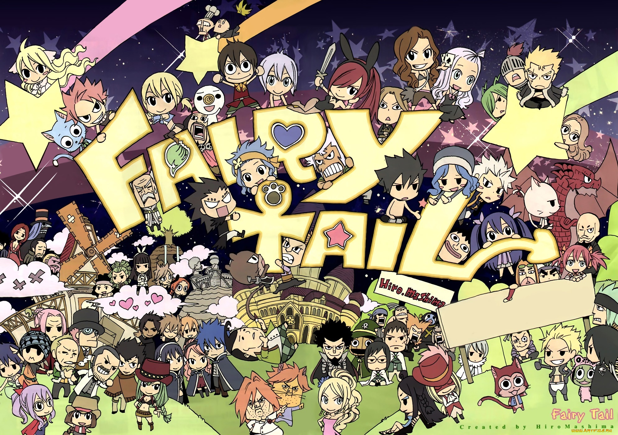 аниме, fairy, tail, персонажи