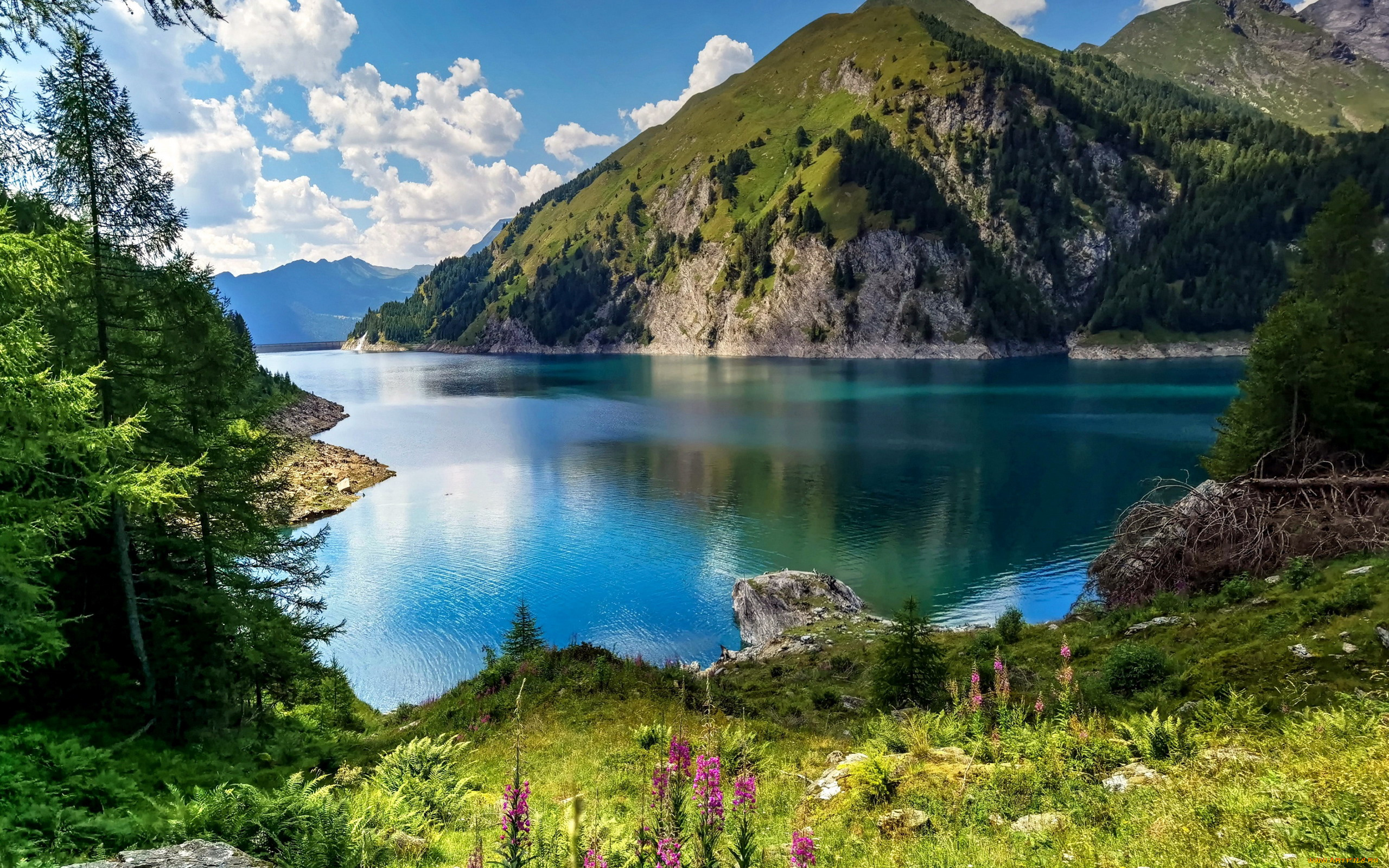 bergsee, switzerland, природа, реки, озера