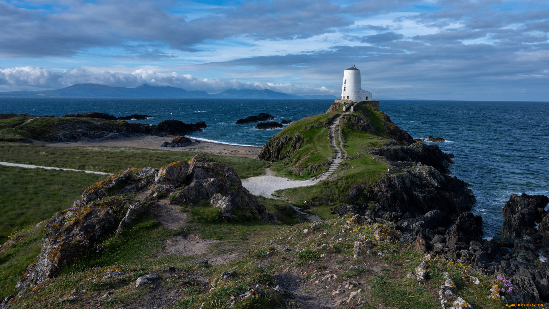 twr, mawr, lighthouse, north, wales, природа, маяки, twr, mawr, lighthouse, north, wales