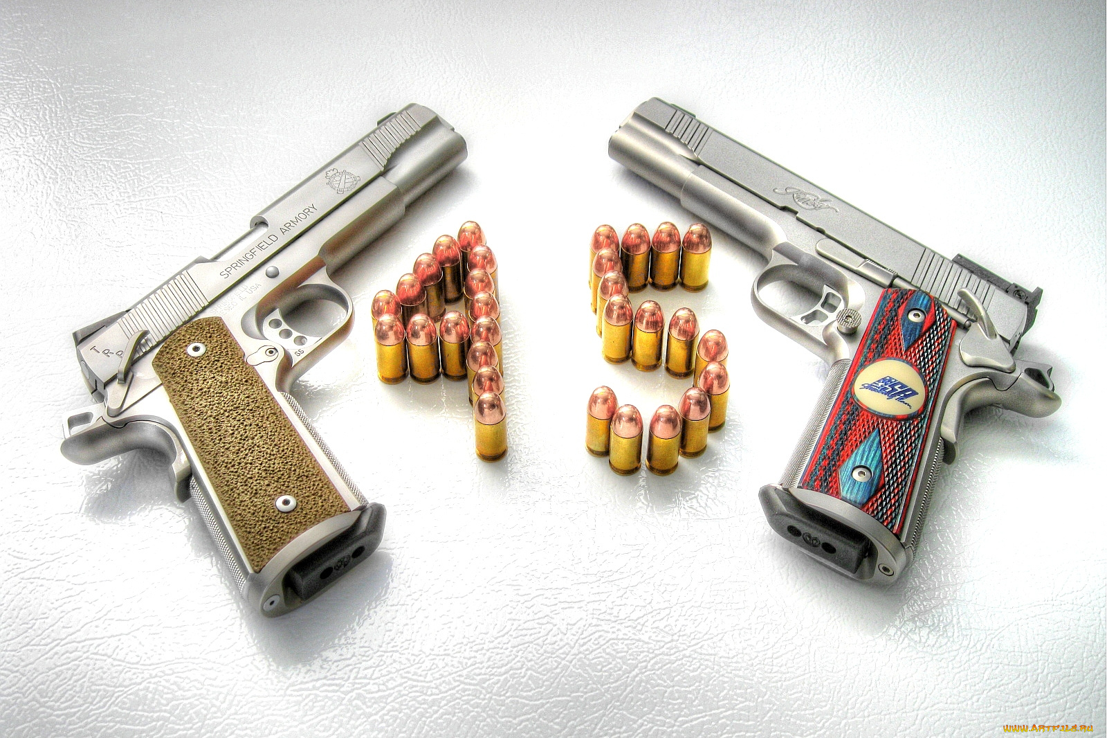 оружие, пистолеты, пули, 45, калибр