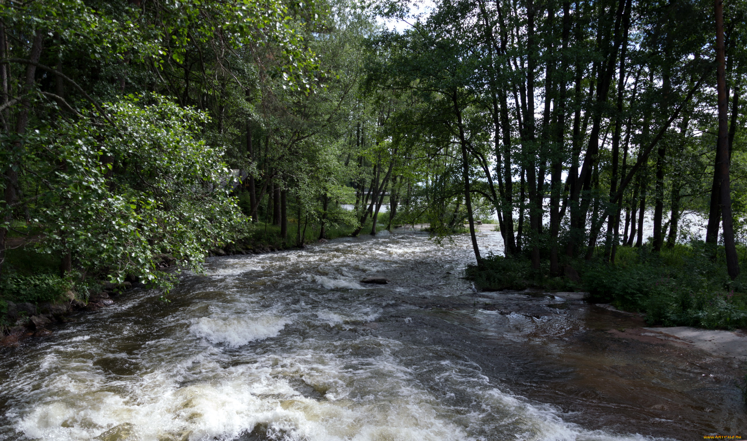 langinkoski, finland, кюми, природа, реки, озера, лес, река