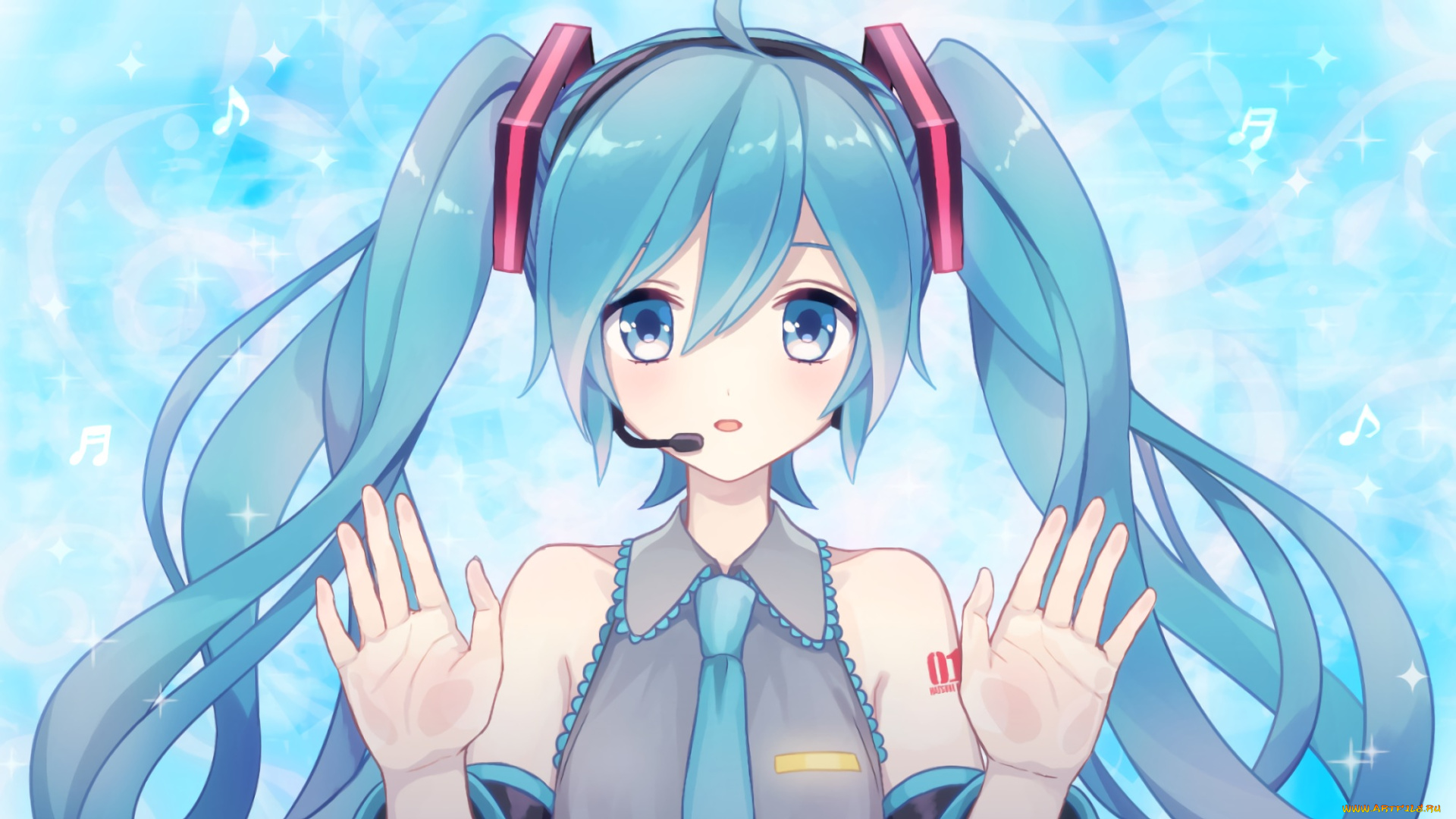 аниме, vocaloid, hatsune, miku