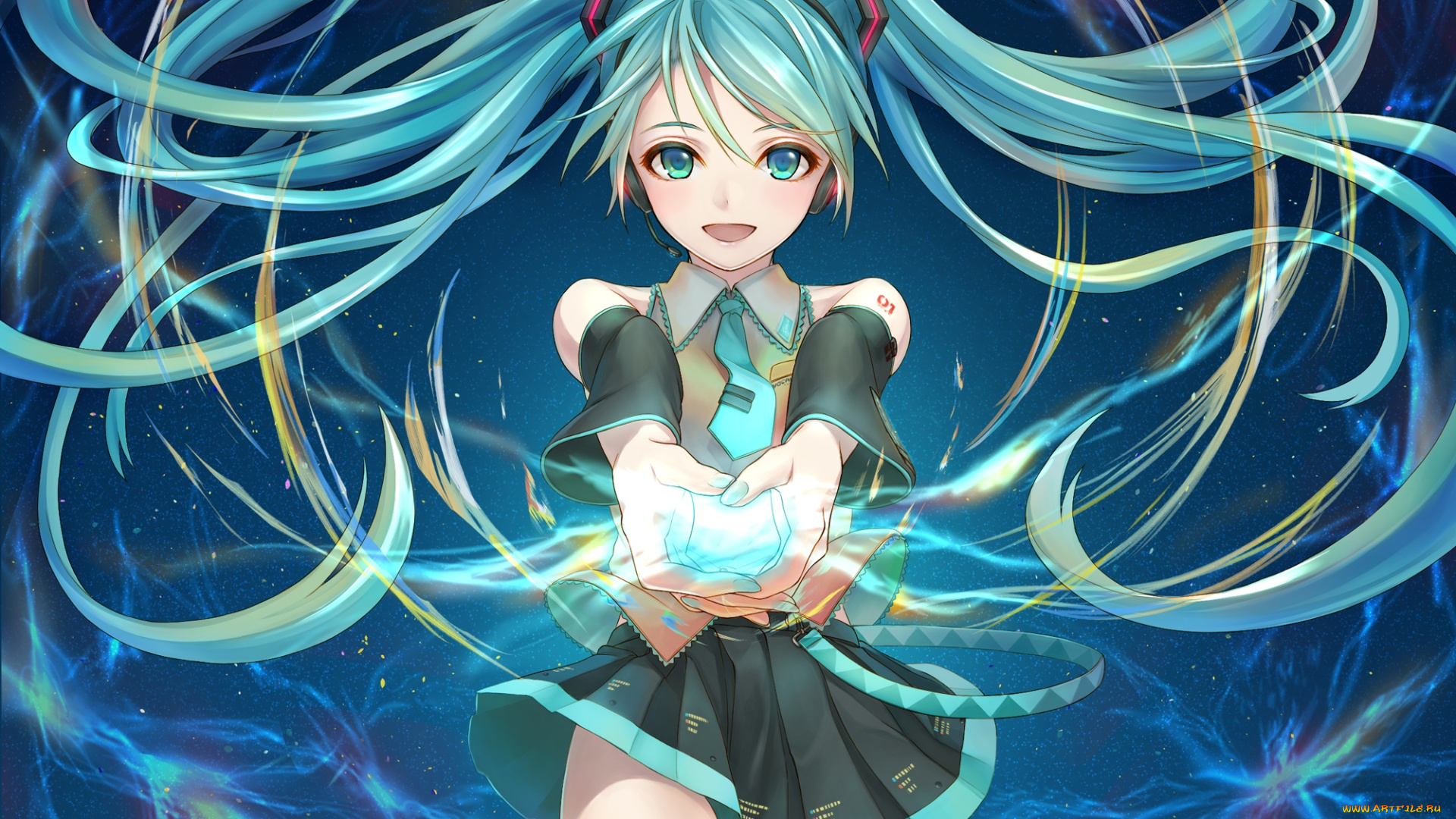 аниме, vocaloid, hatsune, miku