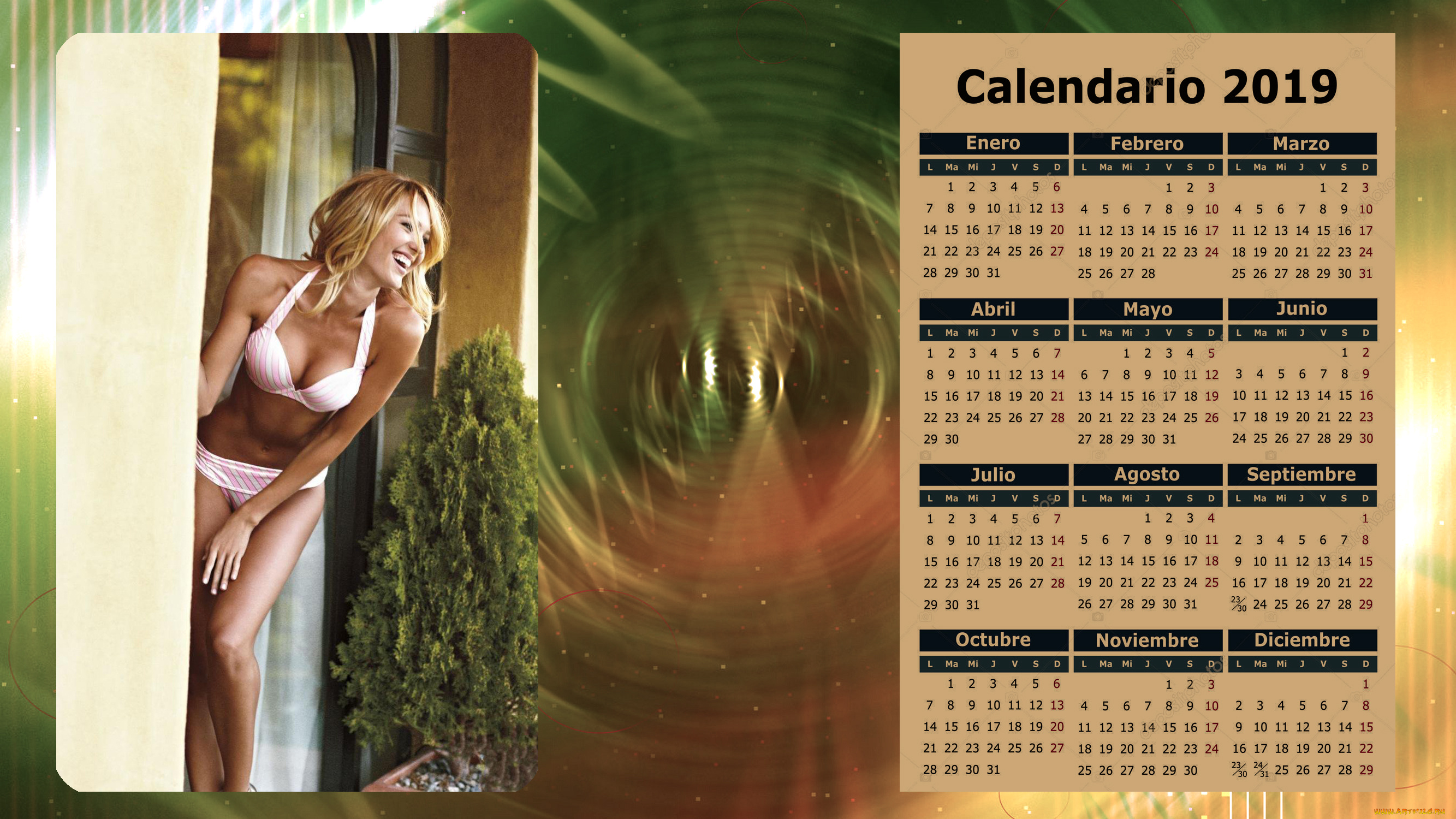 календари, девушки, женщина, смех