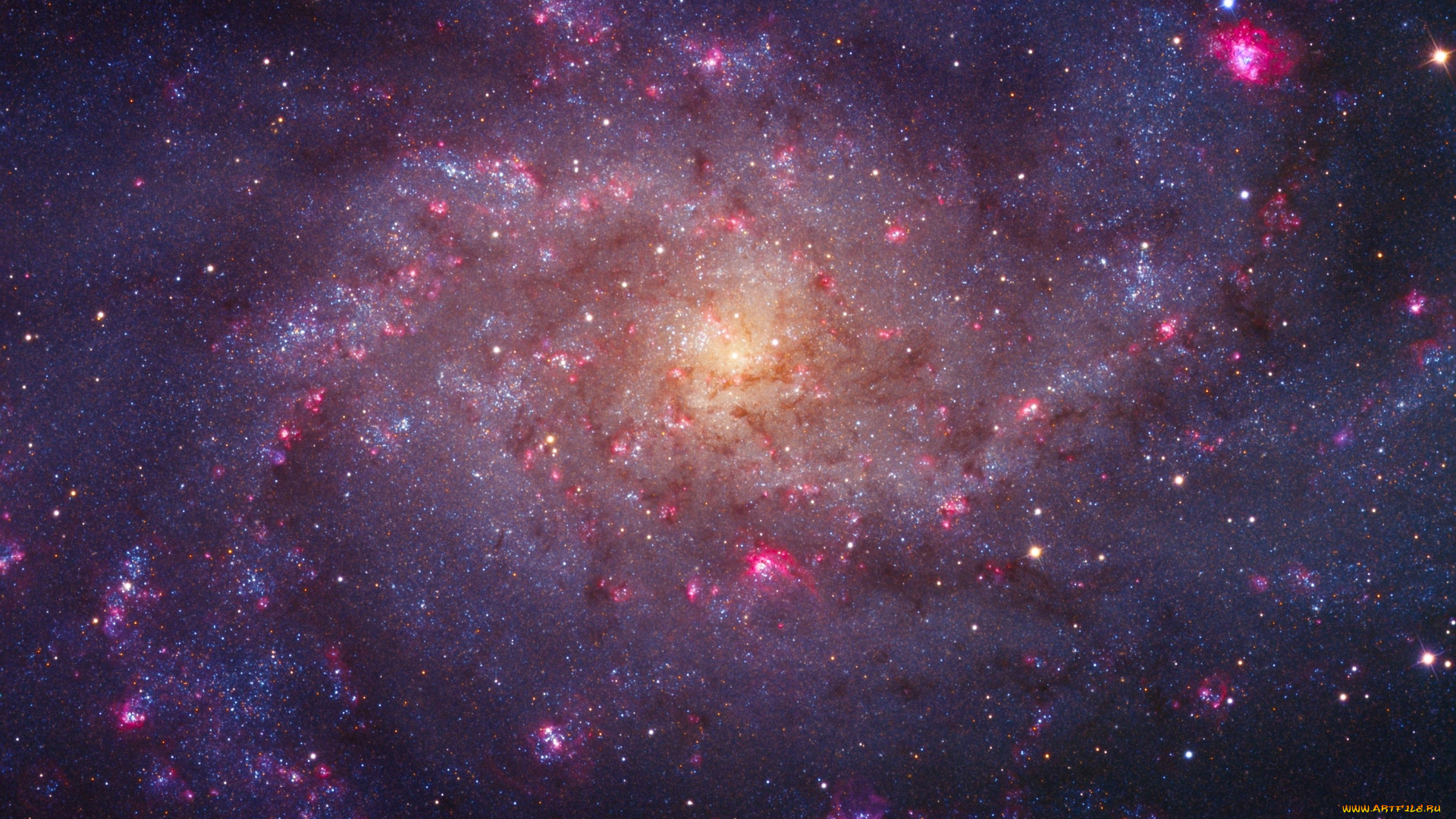 m33, космос, галактики, туманности