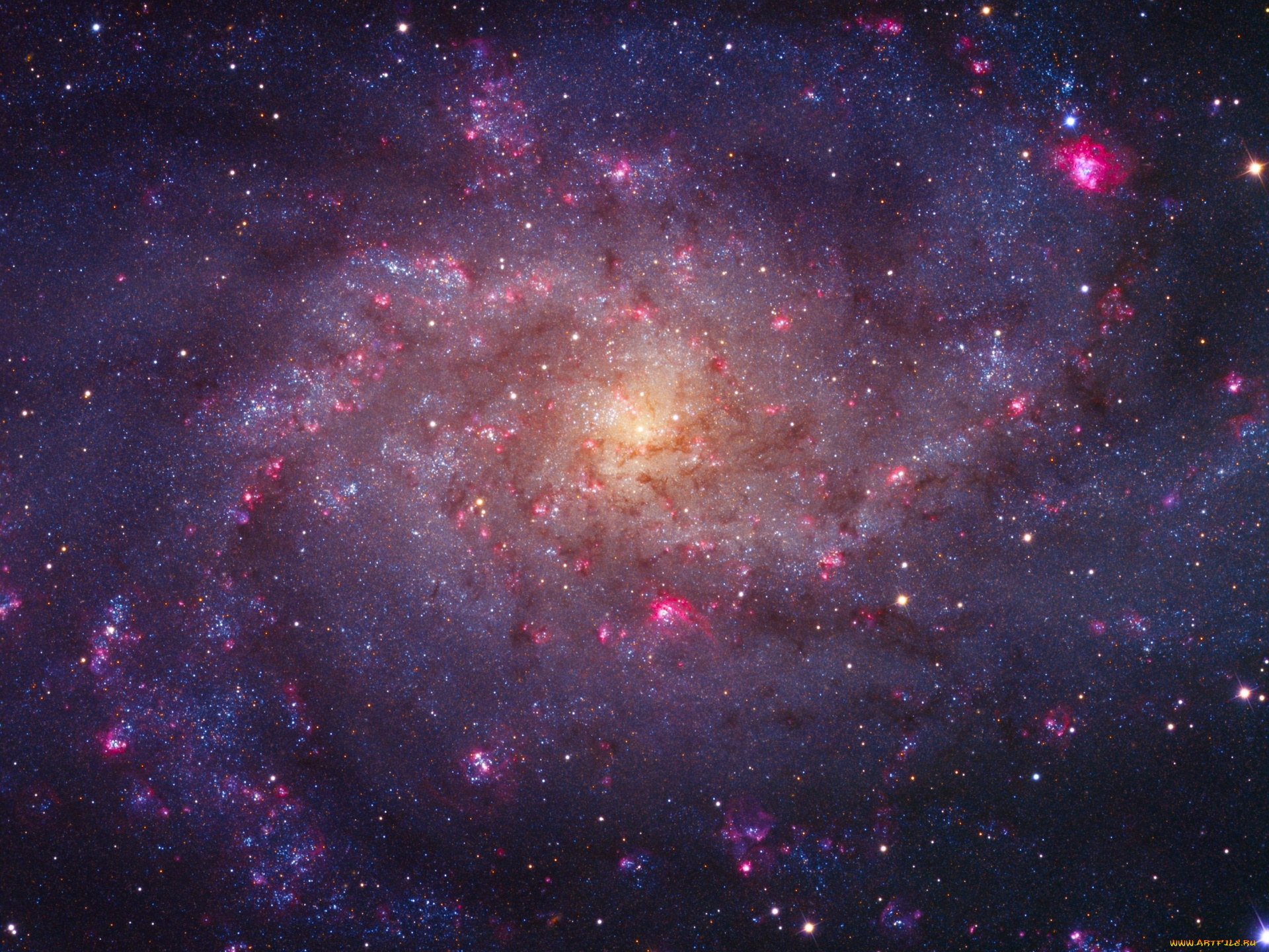 m33, космос, галактики, туманности