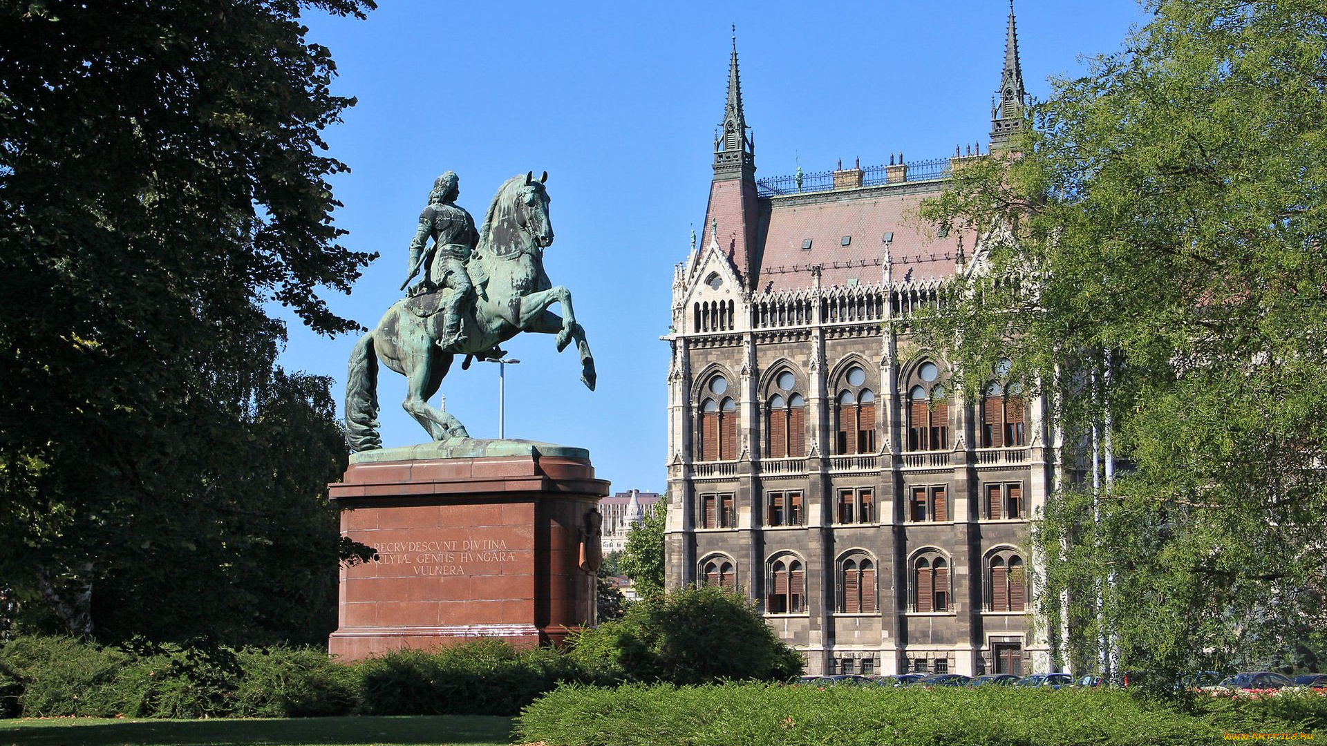 памятник, ракоци, ференцу, ii, будапешт, города, венгрия, hungary, budapest