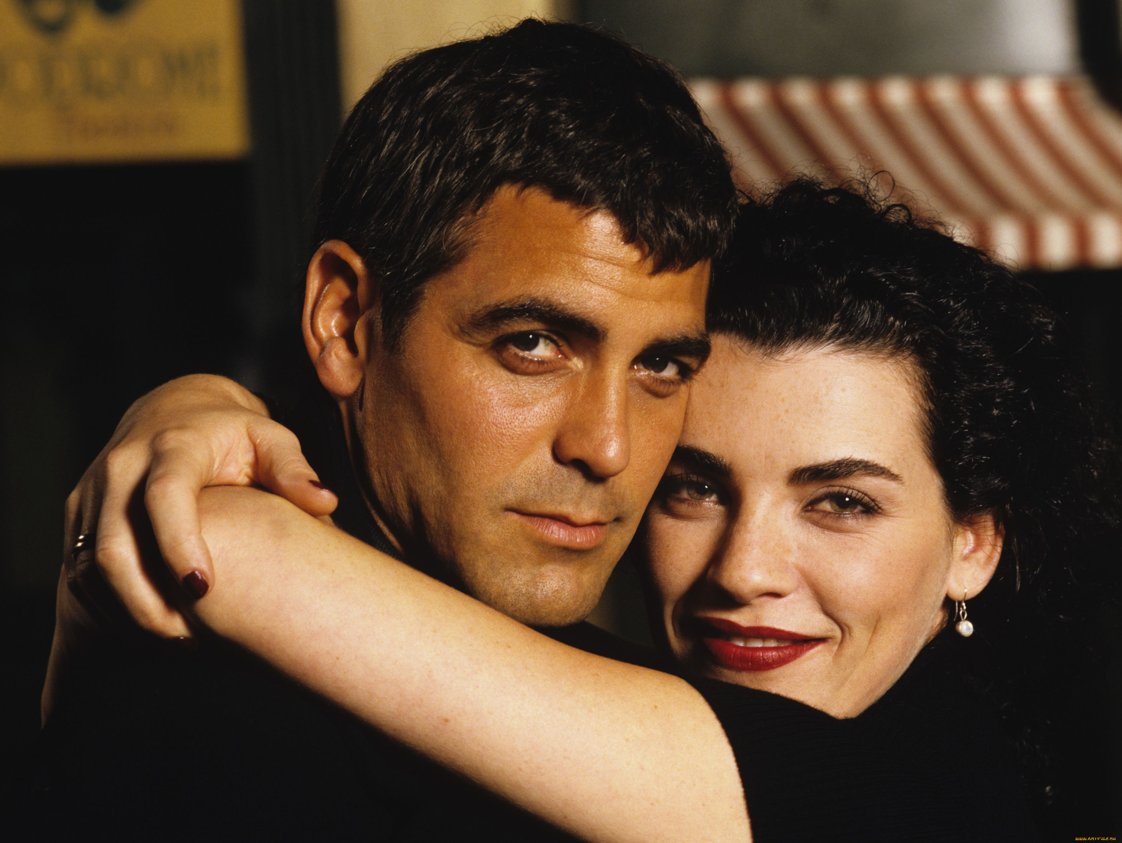 julianna, margulies, george, clooney, разное, знаменитости, обьятия