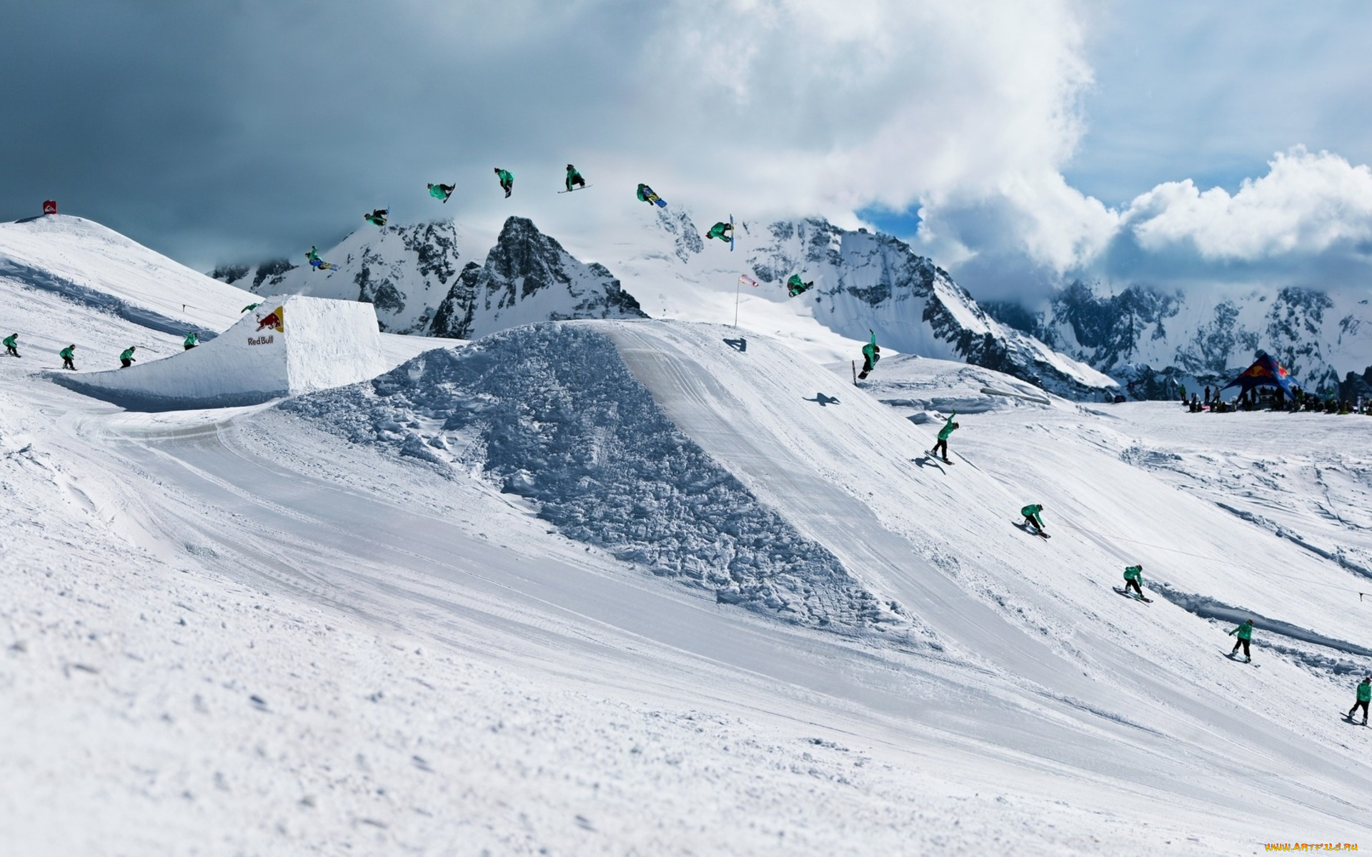 snowboarding, спорт, сноуборд, спортсмен, снег, горы
