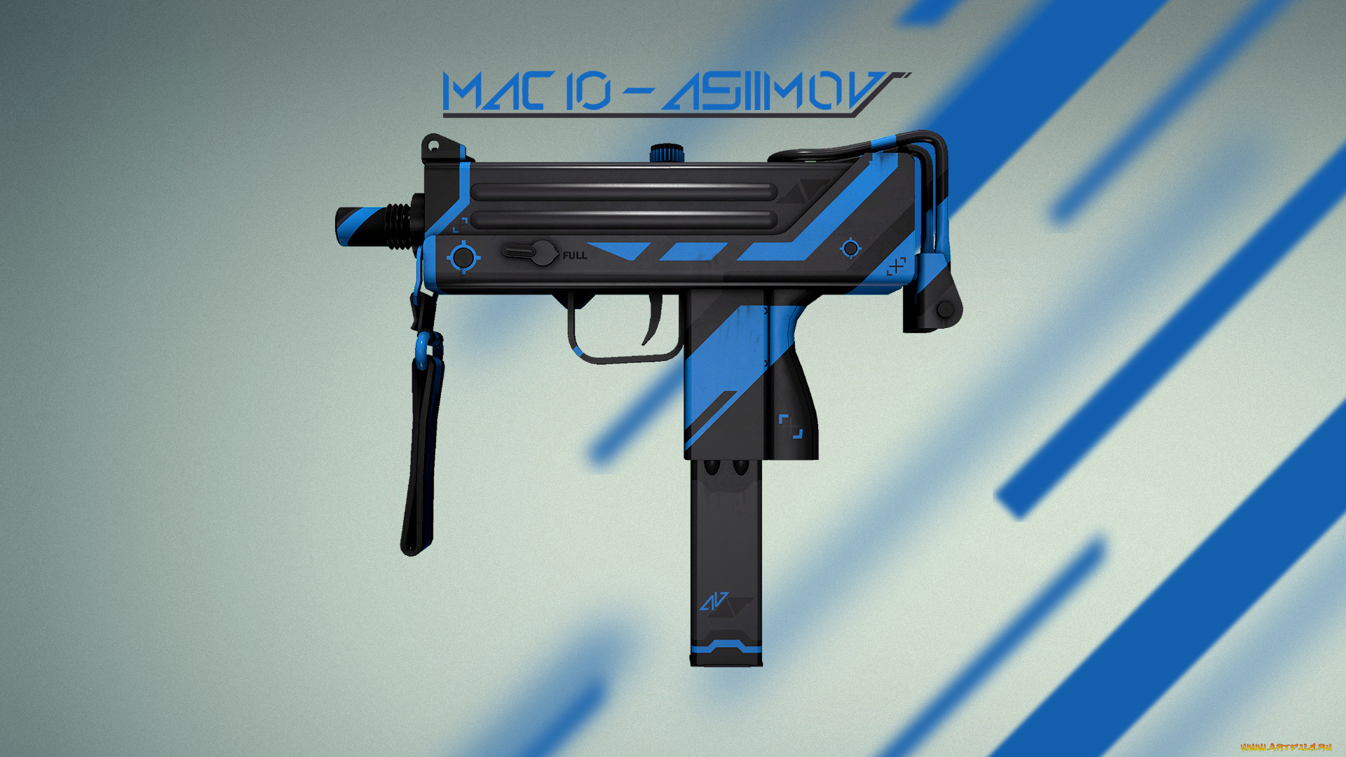 рисованное, армия, mac, 10, steam, counter, strike, cs-go, оружие, valve, coridium, workshop, global, offensive, skin, asiimov, gun, weapon