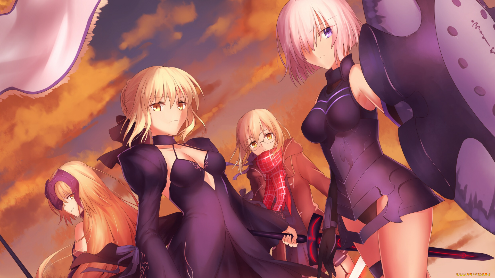 аниме, fate, stay, night, grand, order