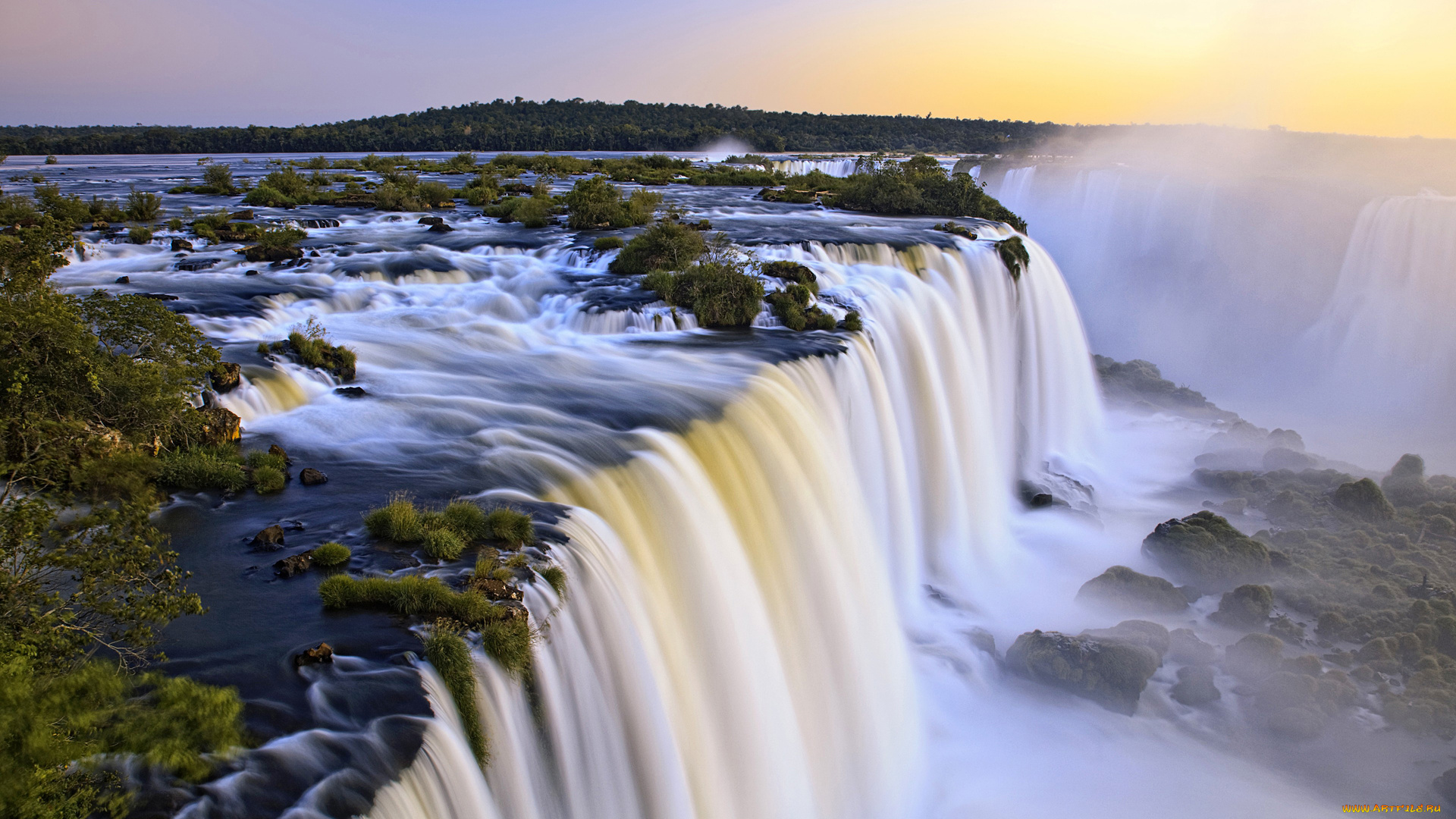 природа, водопады, пейзаж