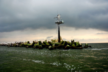 Картинка литва клайпеда порт природа маяки море маяк