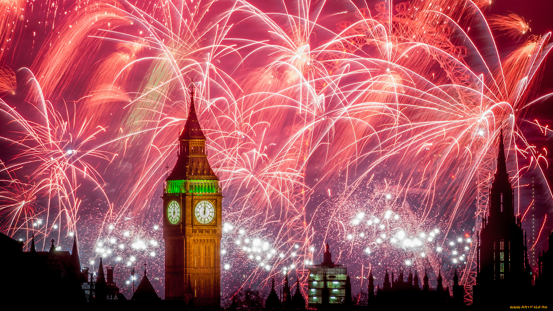 fireworks, for, london, города, лондон, , великобритания, биг, бэн, ночь, фейерверк