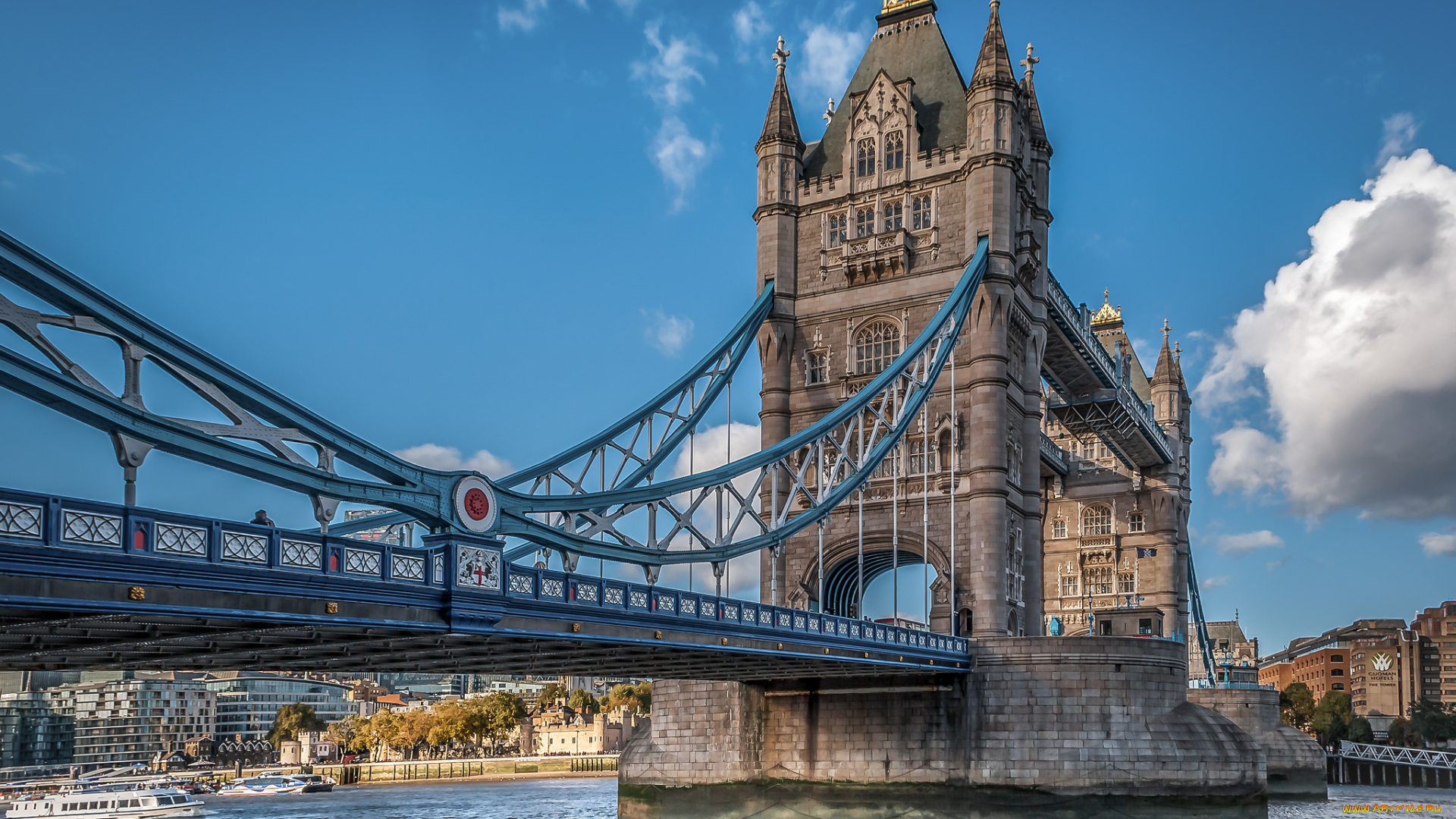 tower, bridge, города, лондон, , великобритания, мост, река